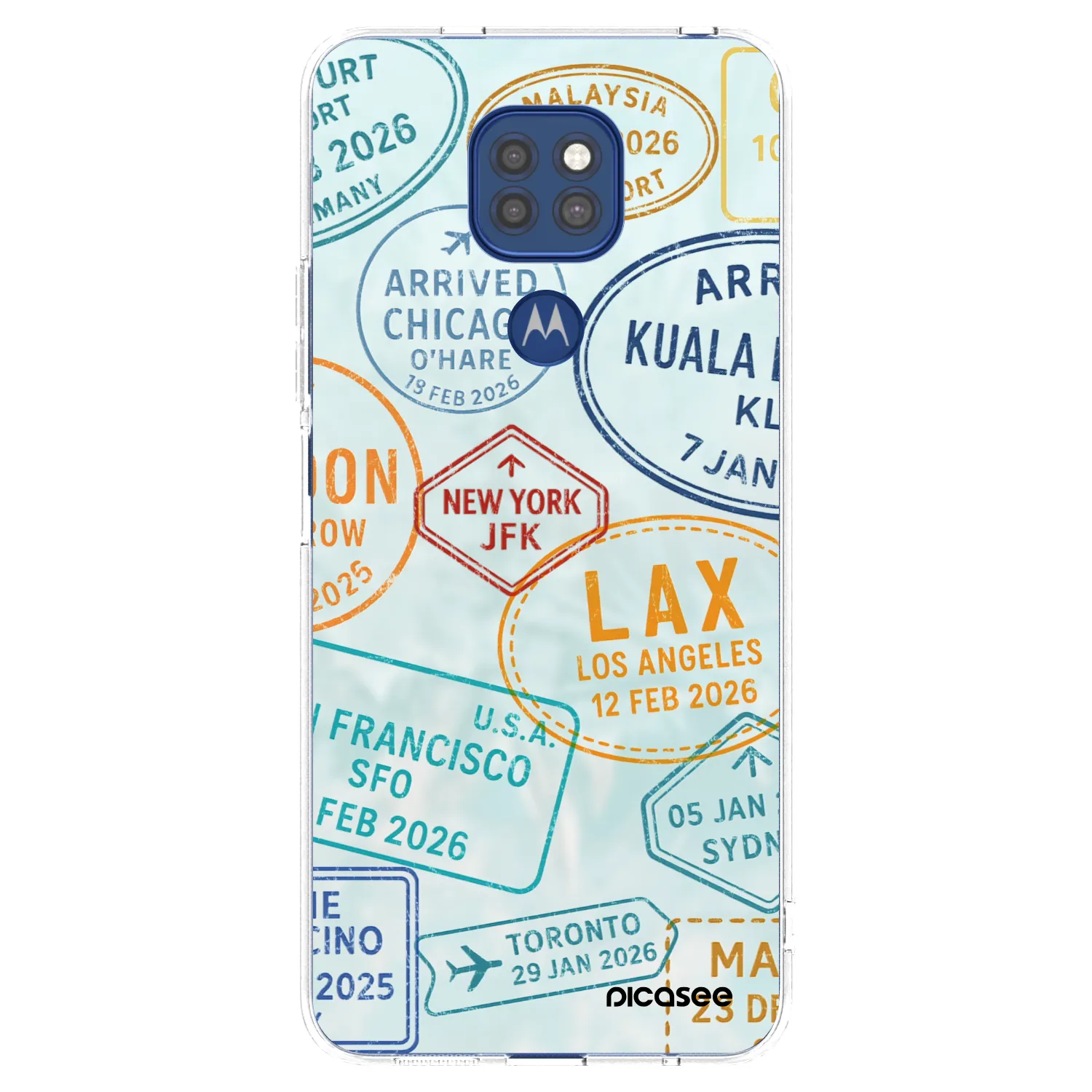 Picasee husă transparentă din silicon pentru Motorola Moto G9 Play - PASSPORT EDITION