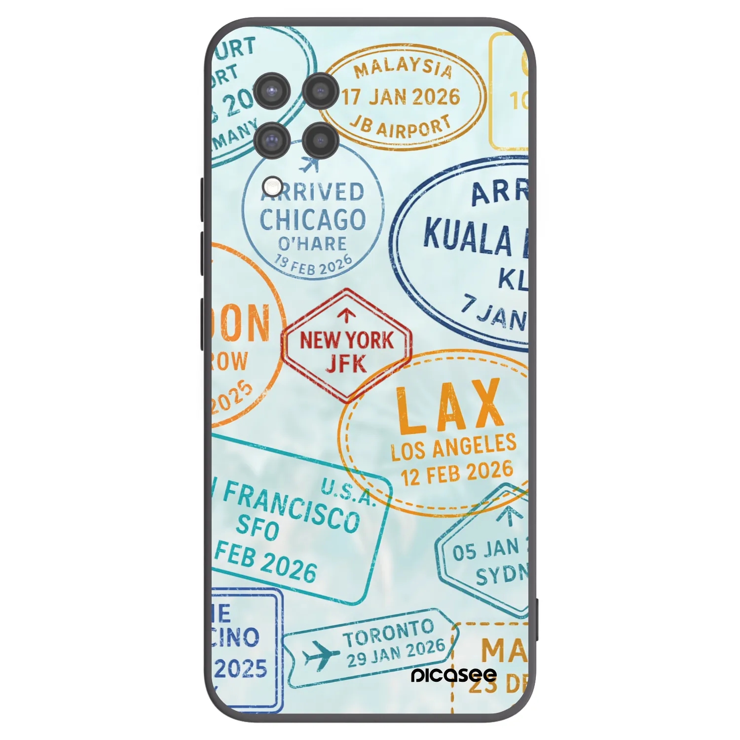 Picasee husă neagră din silicon pentru Samsung Galaxy A42 A426B - PASSPORT EDITION