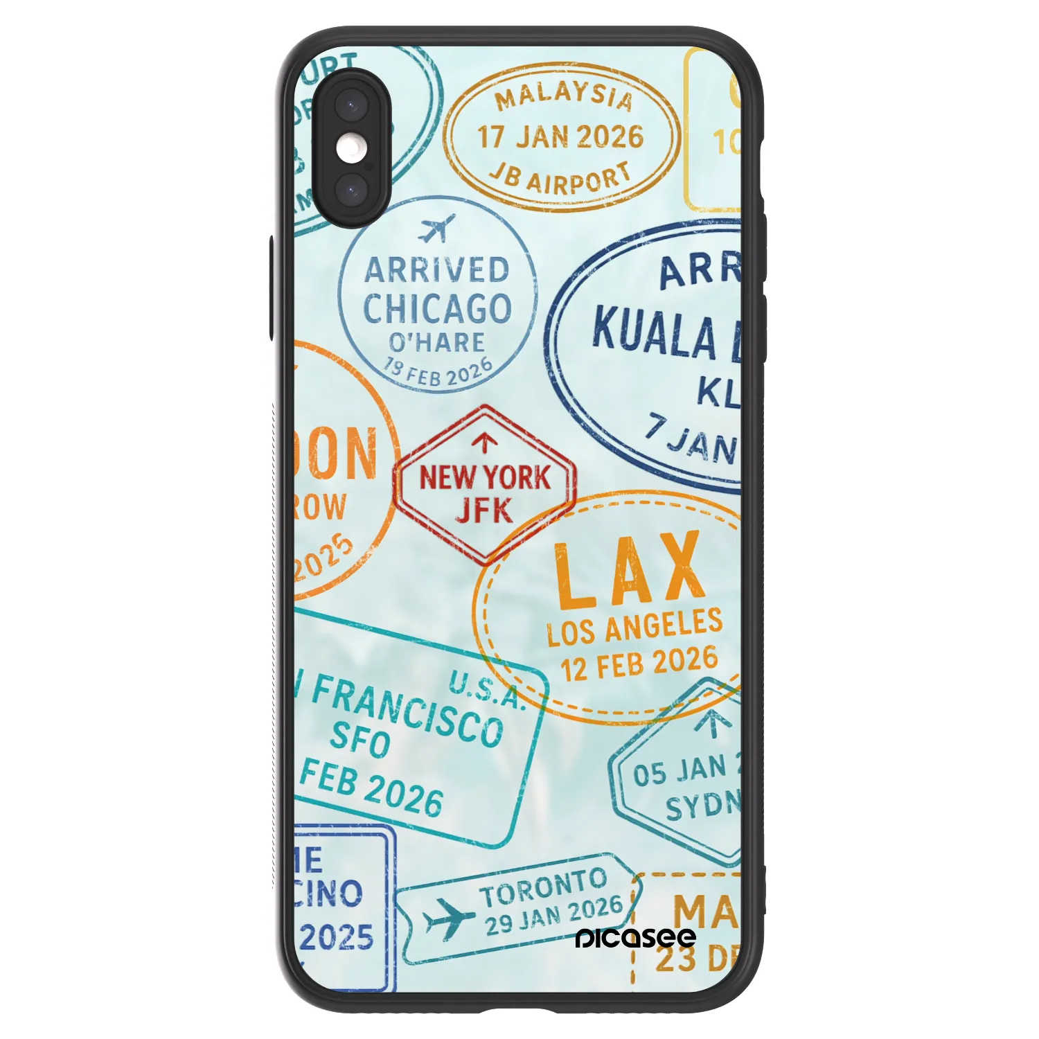 Picasee ULTIMATE CASE pentru Apple iPhone XS Max - PASSPORT EDITION
