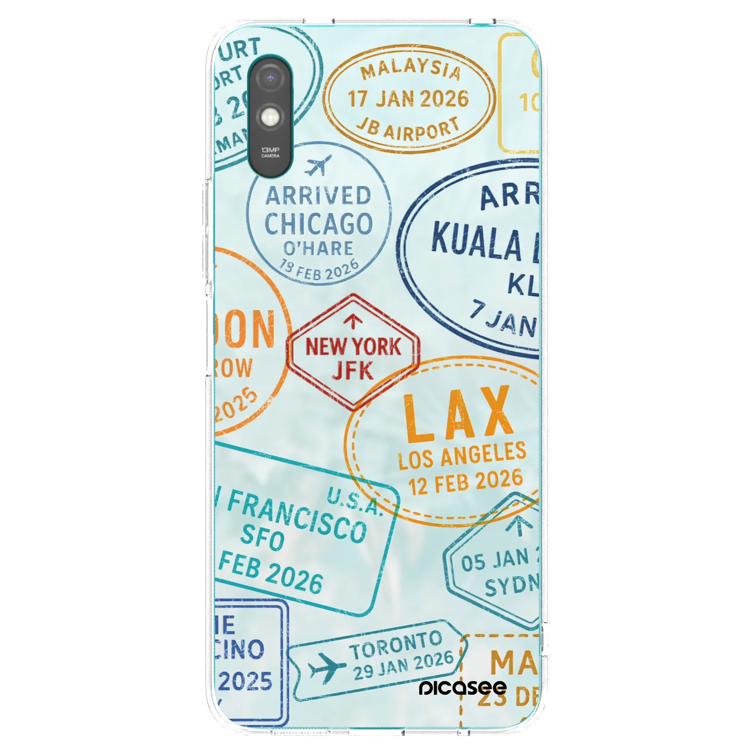 Picasee husă transparentă din silicon pentru Xiaomi Redmi 9AT - PASSPORT EDITION