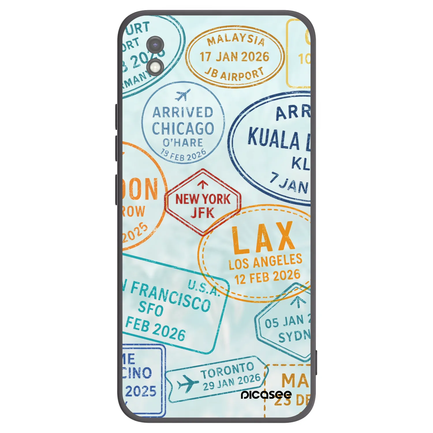 Picasee husă neagră din silicon pentru Xiaomi Redmi 9AT - PASSPORT EDITION