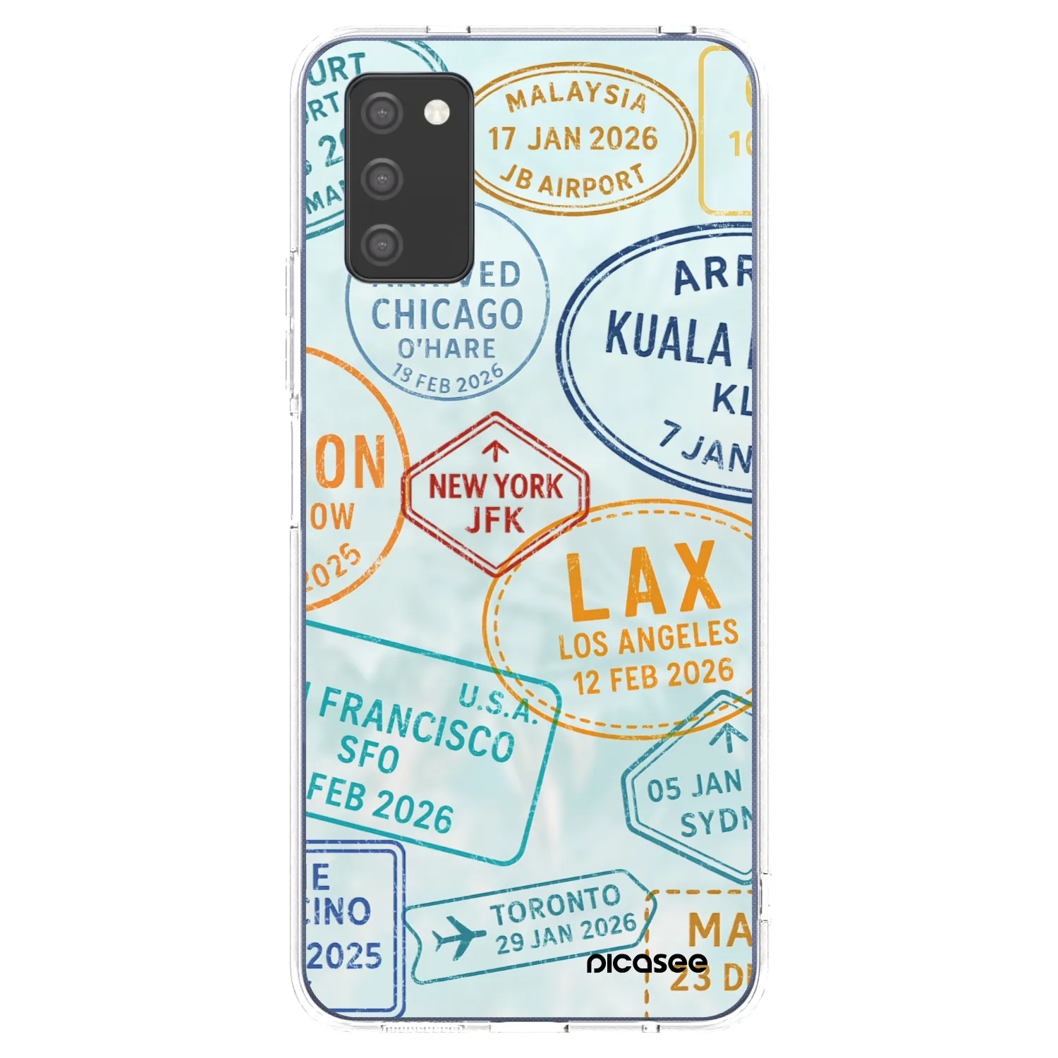 Picasee husă transparentă din silicon pentru Samsung Galaxy A02s A025G - PASSPORT EDITION