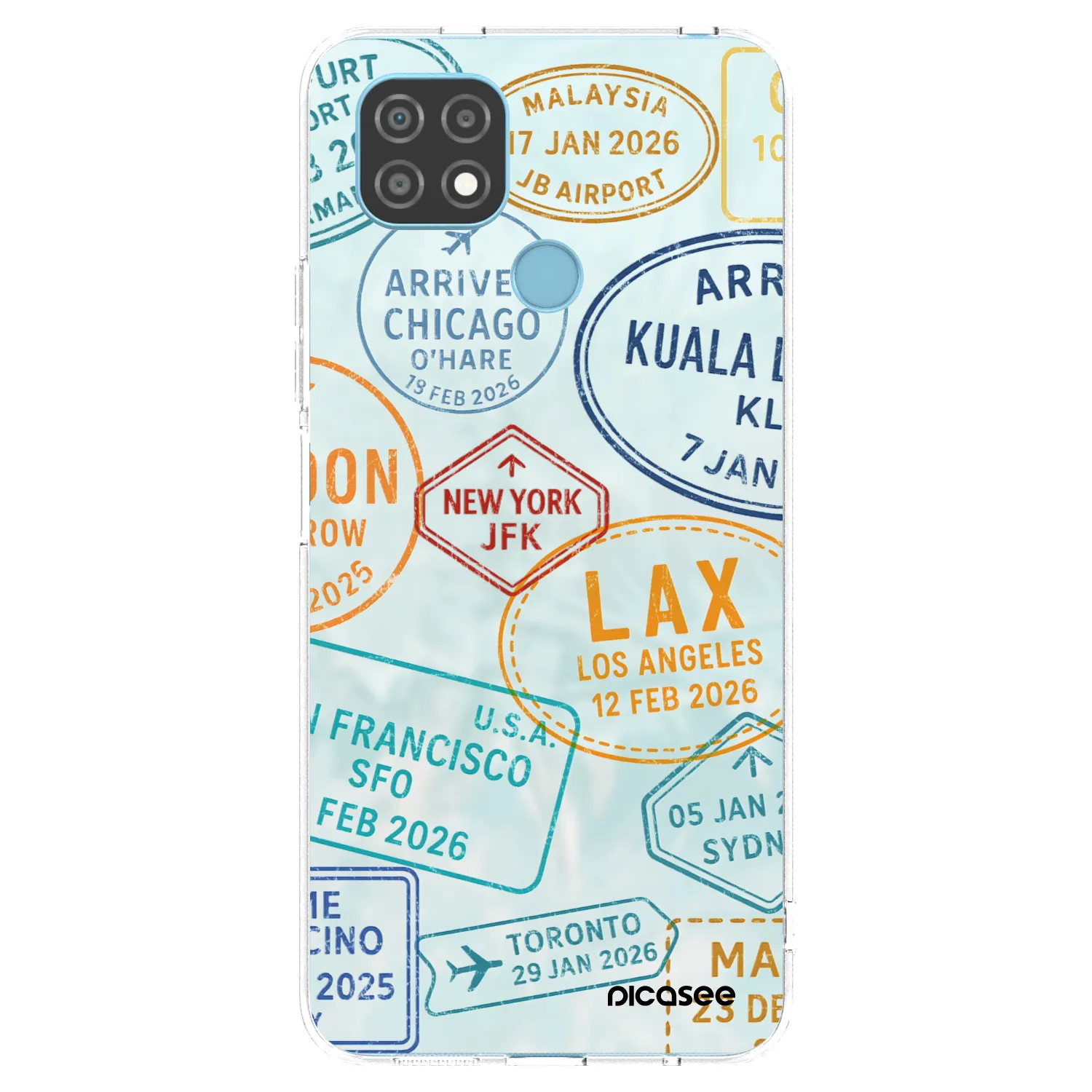 Picasee husă transparentă din silicon pentru Realme C21 - PASSPORT EDITION