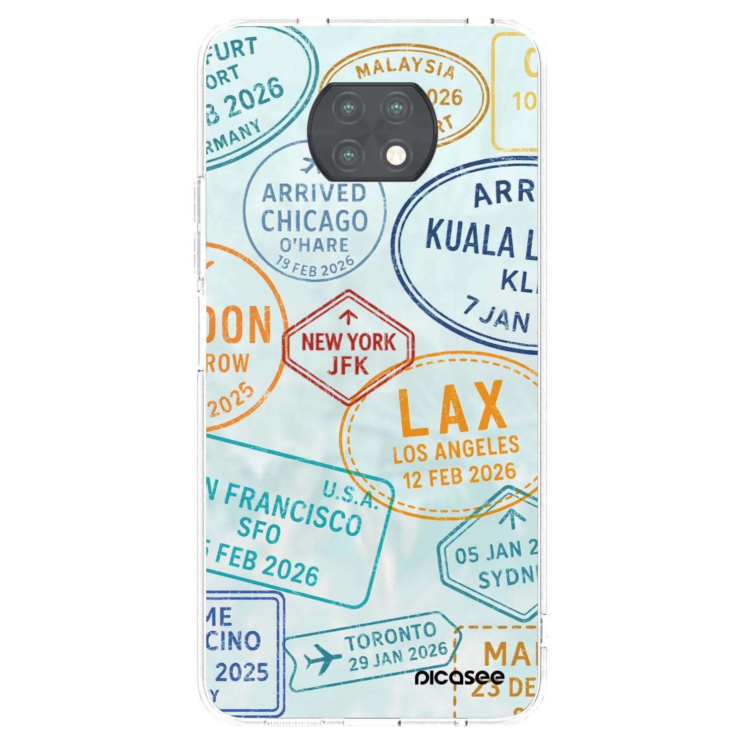 Picasee husă transparentă din silicon pentru Xiaomi Redmi Note 9T - PASSPORT EDITION