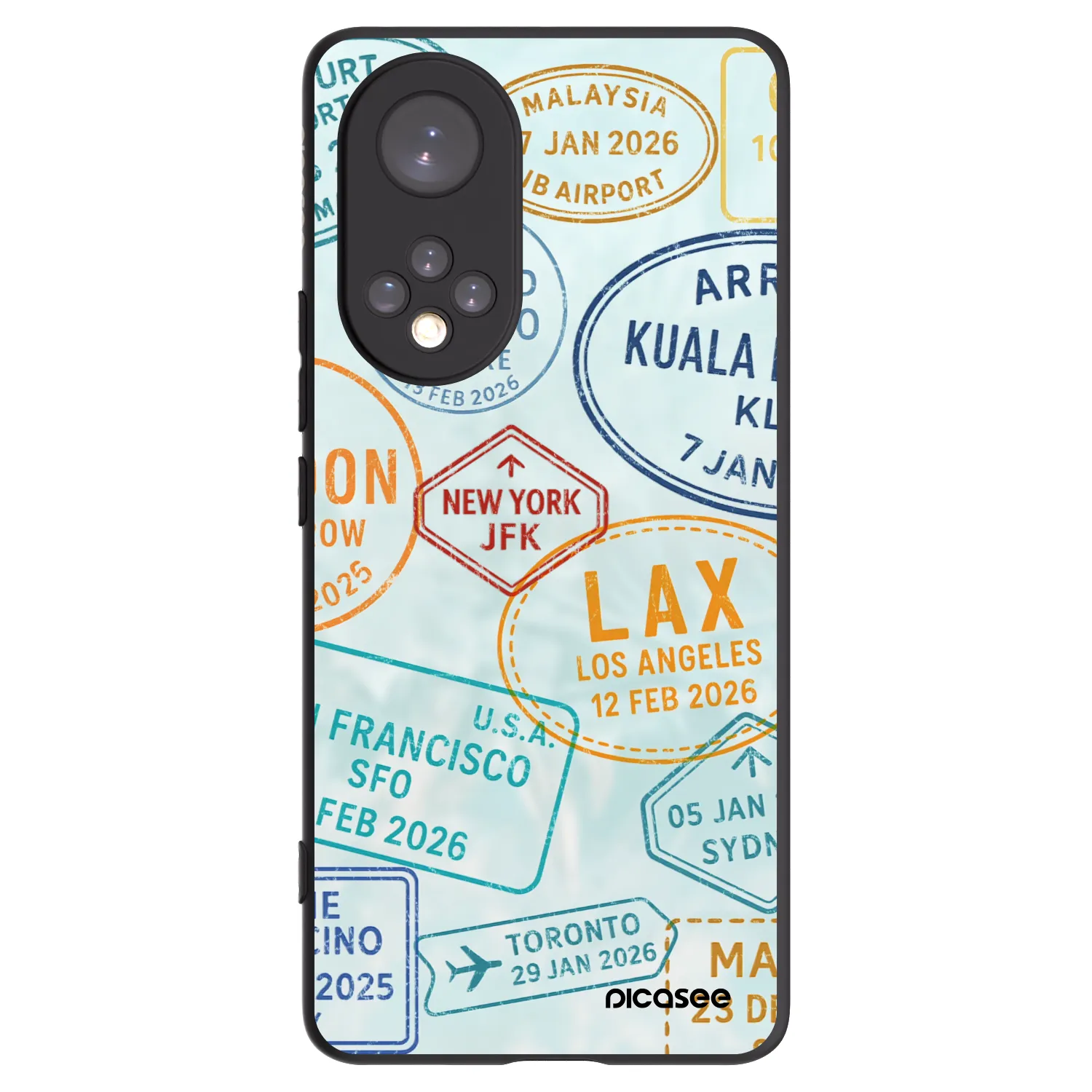 Picasee husă neagră din silicon pentru Huawei Nova 9 - PASSPORT EDITION