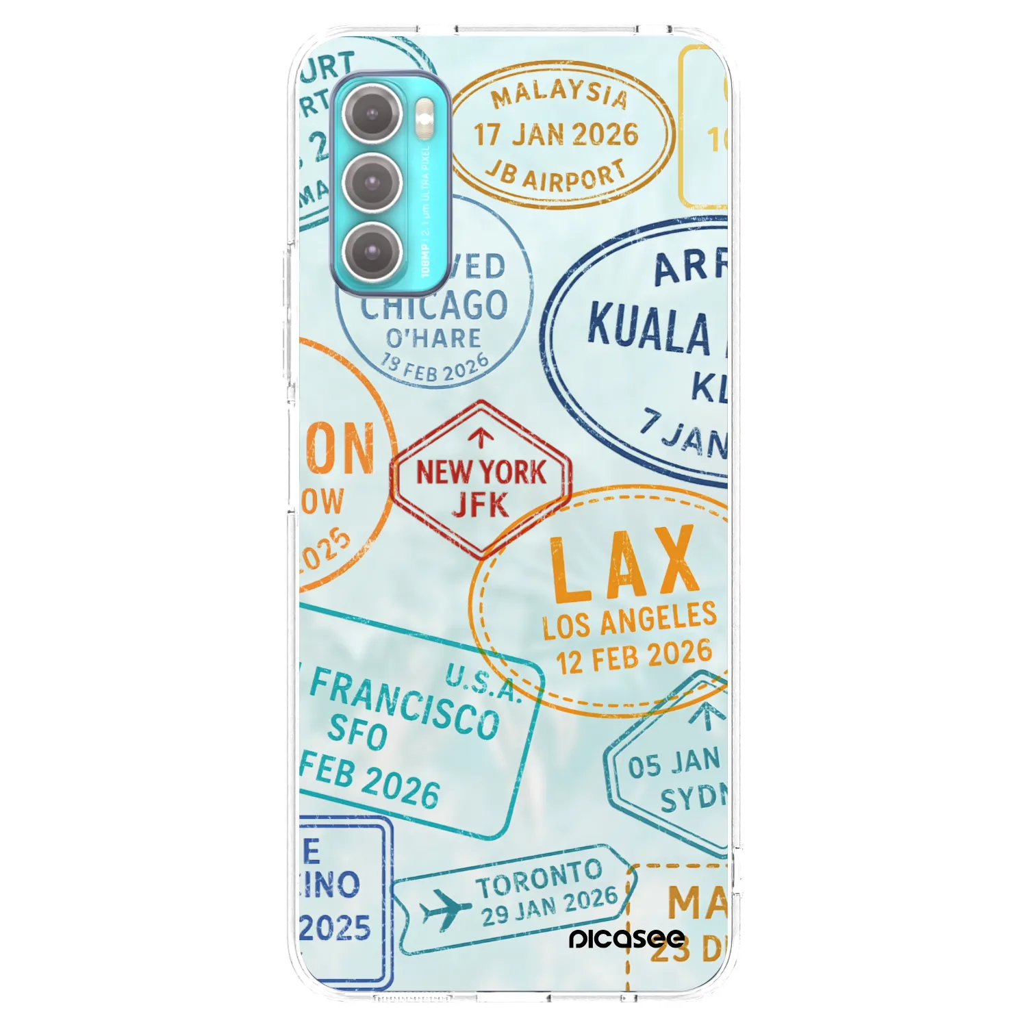 Picasee husă transparentă din silicon pentru Motorola Moto G60 - PASSPORT EDITION
