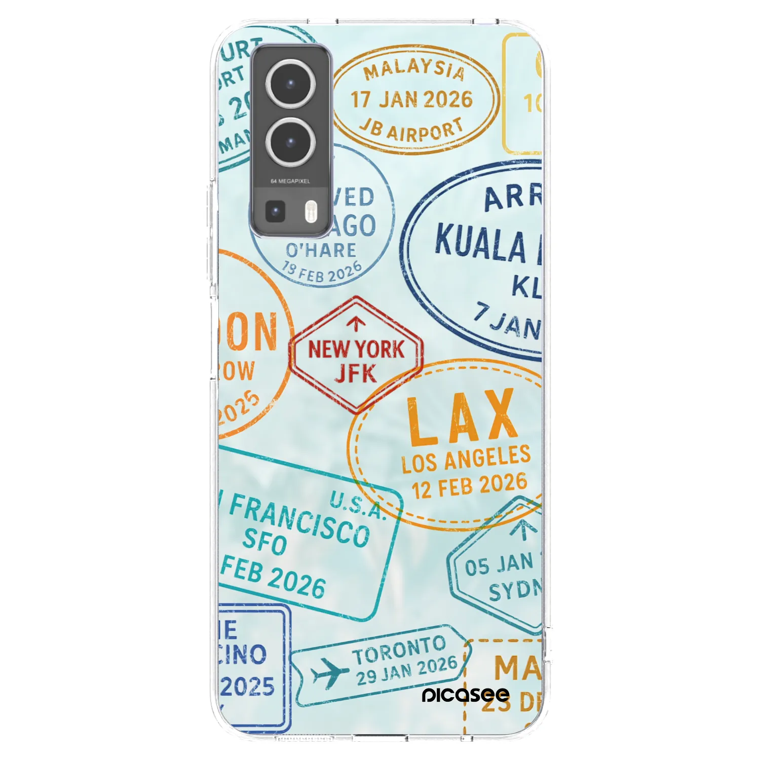 Picasee husă transparentă din silicon pentru Vivo Y72 5G - PASSPORT EDITION
