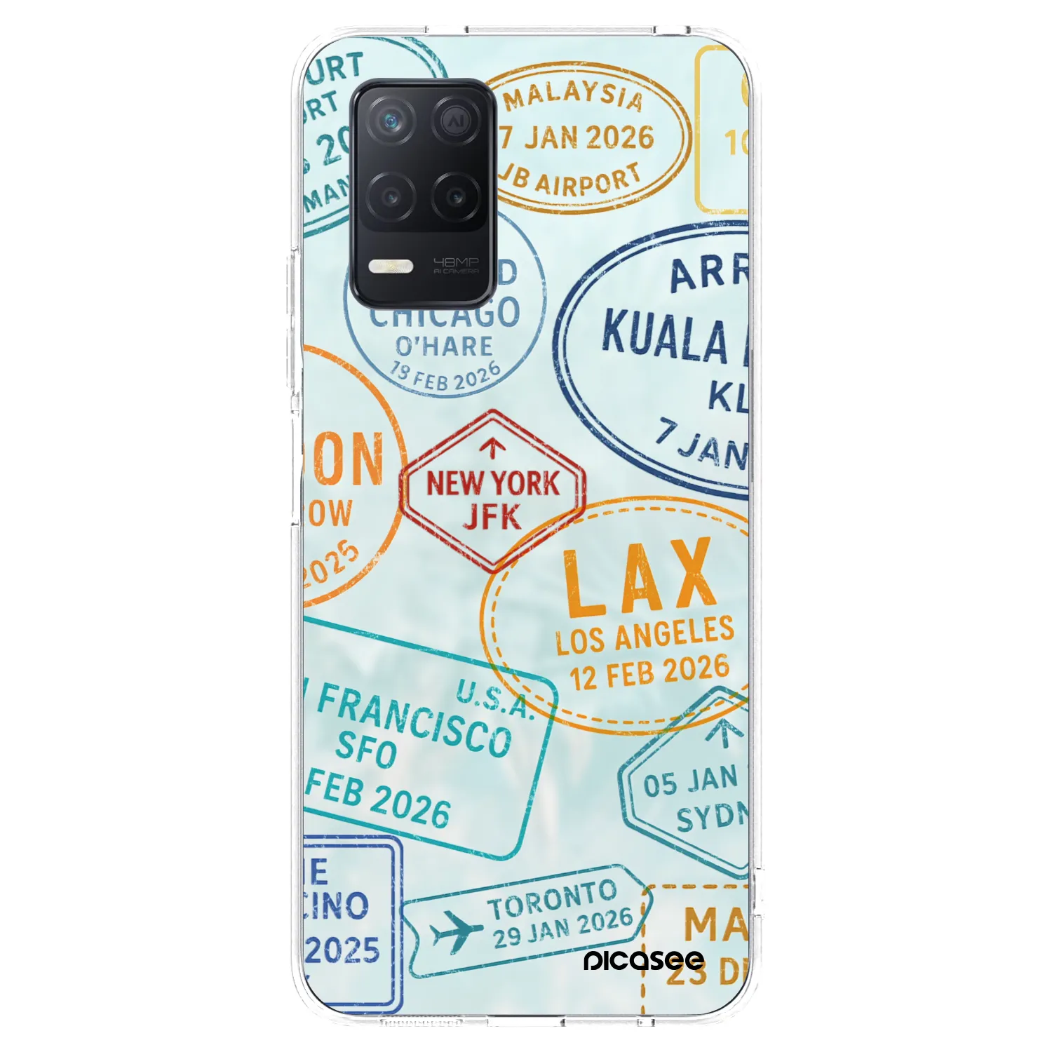 Picasee husă transparentă din silicon pentru Realme 8 5G - PASSPORT EDITION