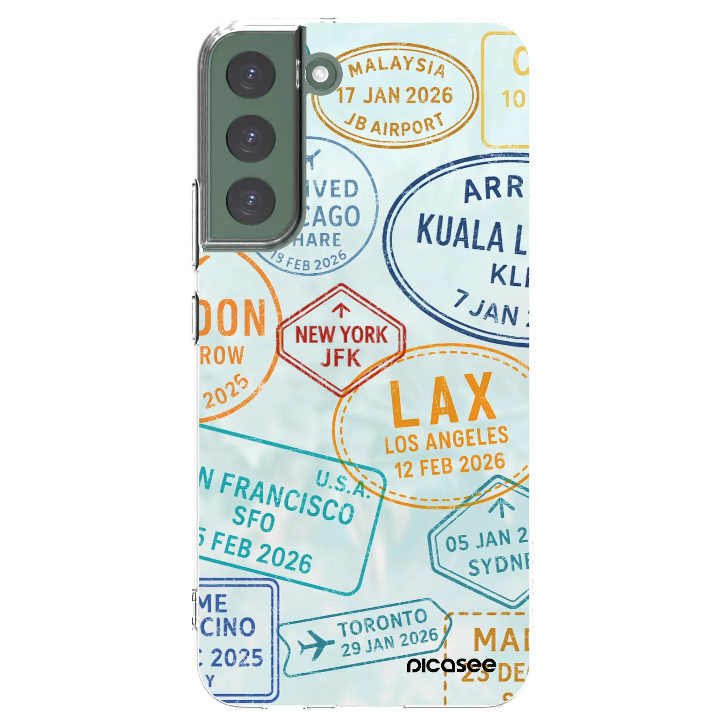 Picasee husă transparentă din silicon pentru Samsung Galaxy S22+ 5G - PASSPORT EDITION