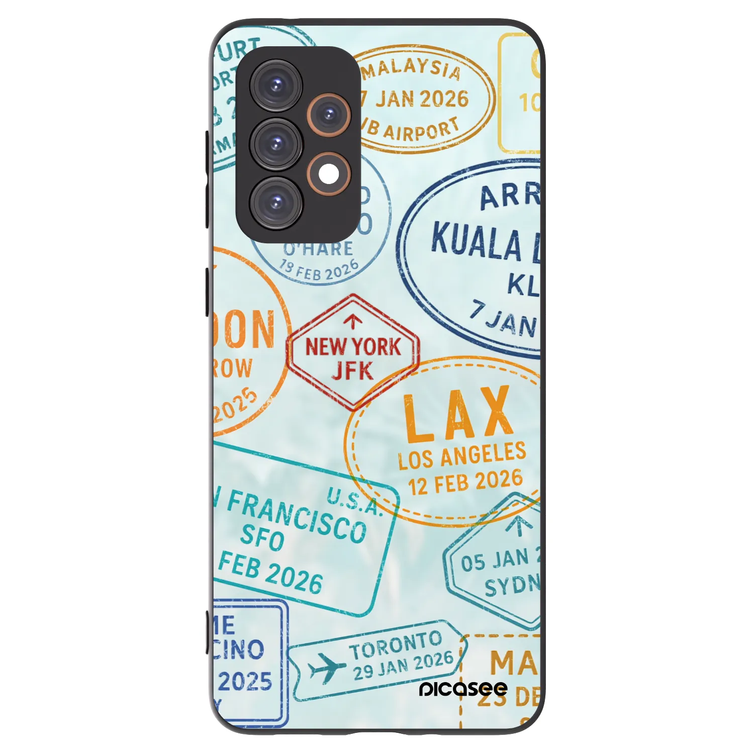 Picasee husă neagră din silicon pentru Samsung Galaxy A33 5G A336 - PASSPORT EDITION
