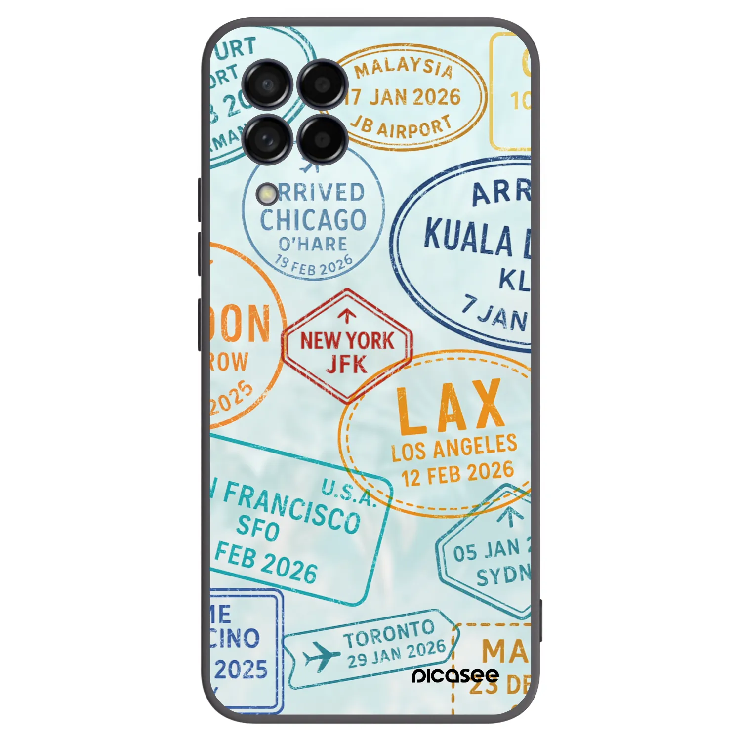 Picasee husă neagră din silicon pentru Samsung Galaxy M53 5G - PASSPORT EDITION