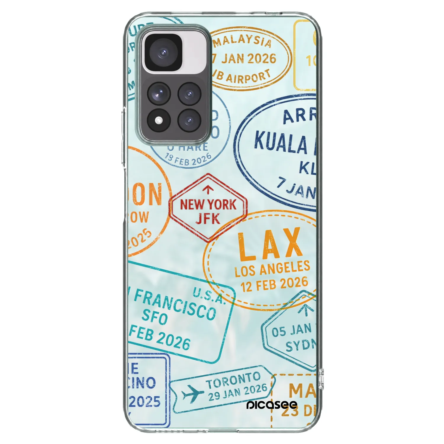 Picasee husă transparentă din silicon pentru Xiaomi Redmi Note 11 Pro+ 5G - PASSPORT EDITION
