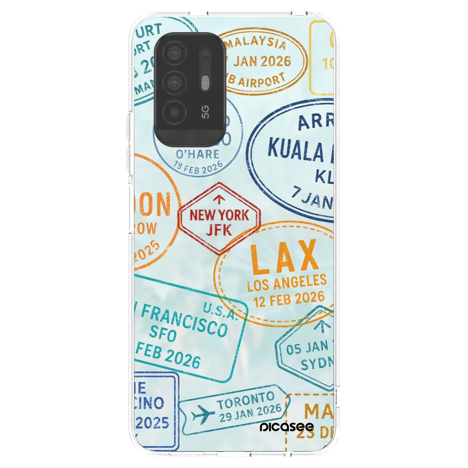 Picasee husă transparentă din silicon pentru OPPO A94 5G - PASSPORT EDITION