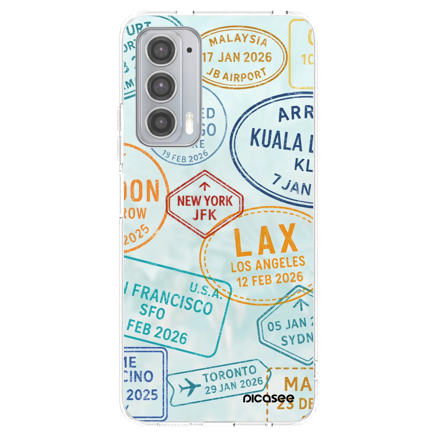Picasee husă transparentă din silicon pentru Motorola Edge 20 - PASSPORT EDITION