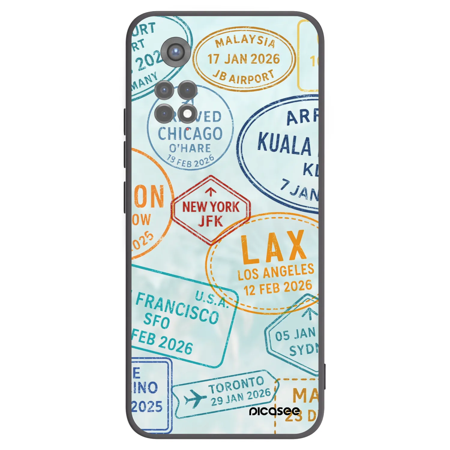 Picasee husă neagră din silicon pentru Xiaomi Redmi Note 11S 5G - PASSPORT EDITION