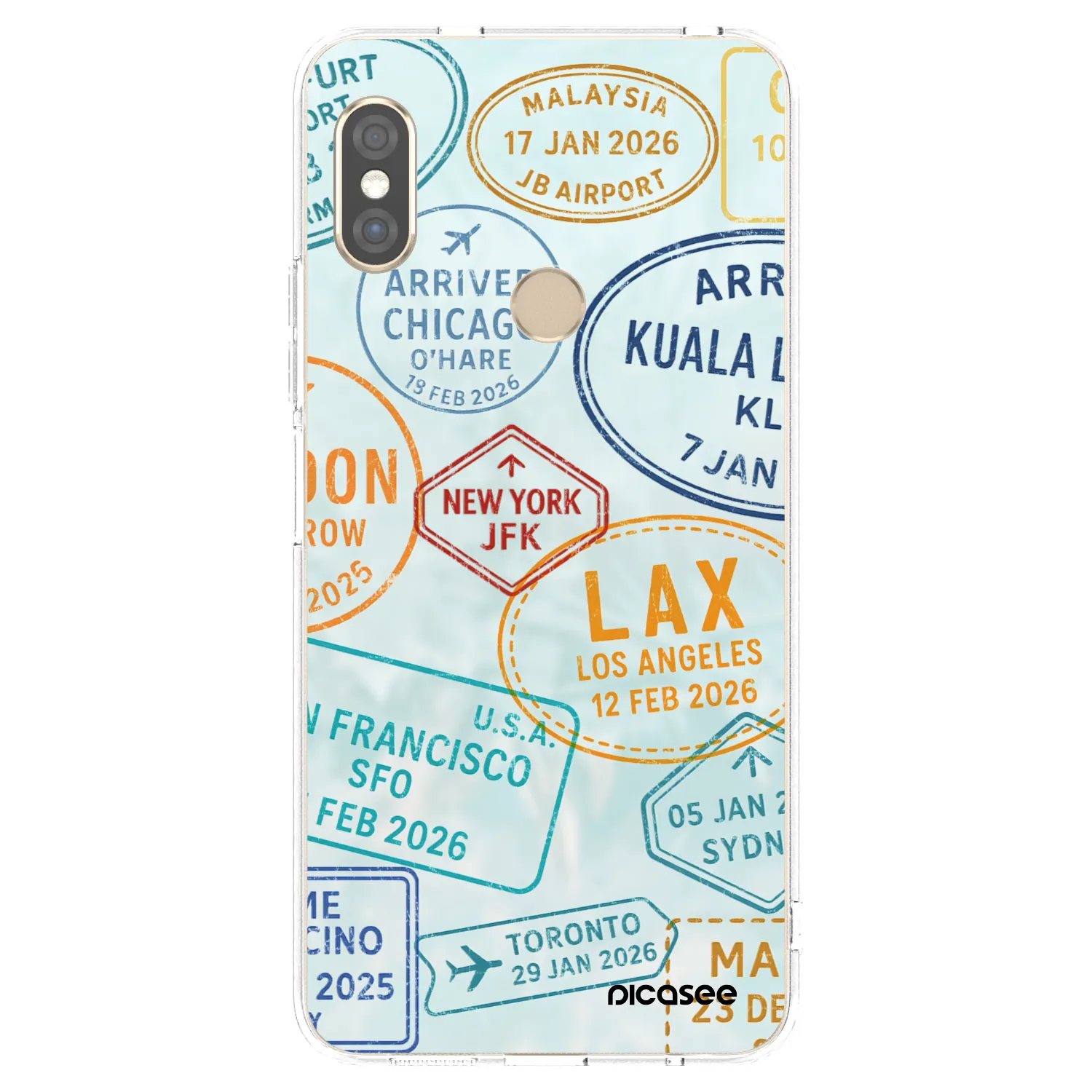 Picasee husă transparentă din silicon pentru Xiaomi Redmi Note 5 Global - PASSPORT EDITION