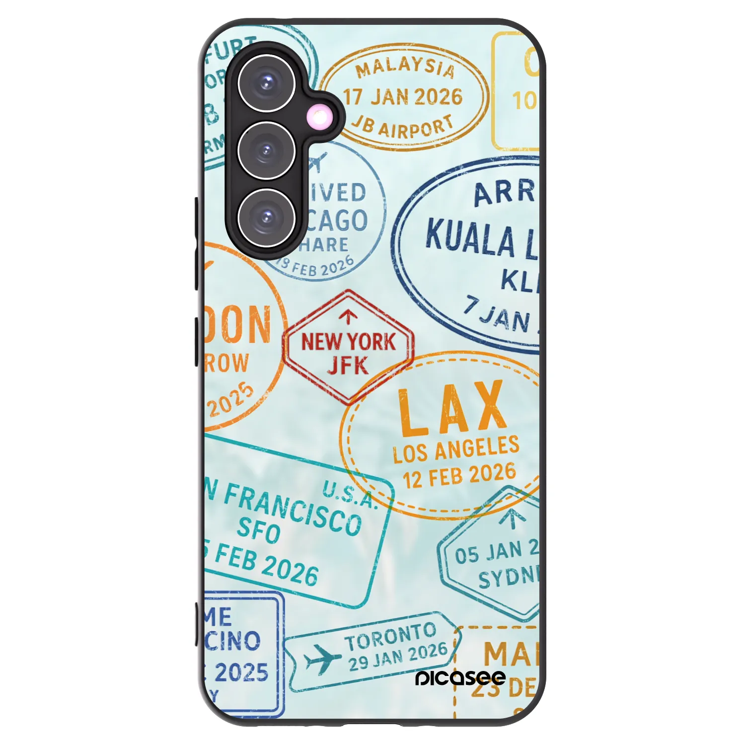 Picasee husă neagră din silicon pentru Samsung Galaxy A54 5G A546B - PASSPORT EDITION
