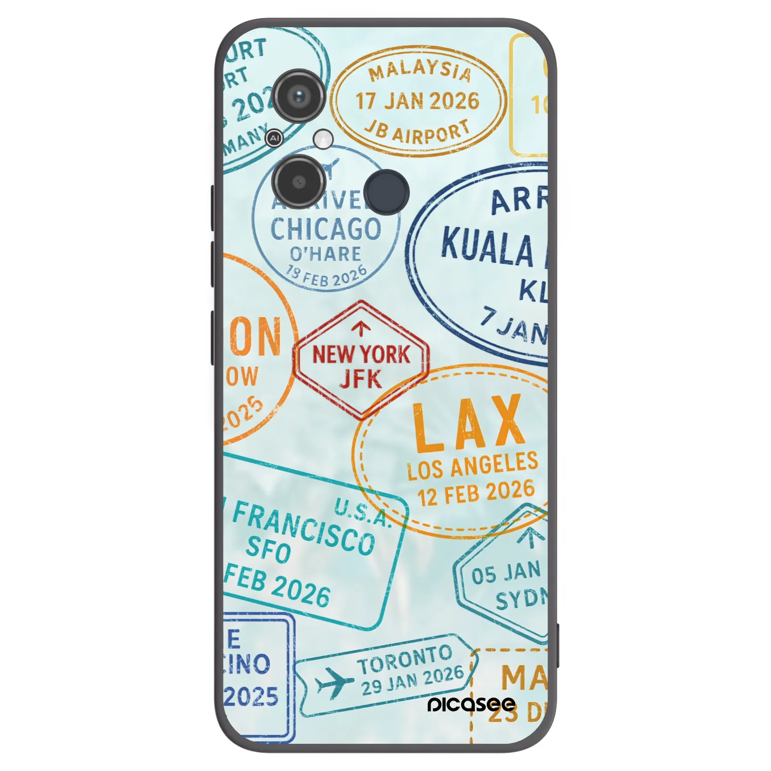 Picasee husă neagră din silicon pentru Xiaomi Redmi 12C - PASSPORT EDITION