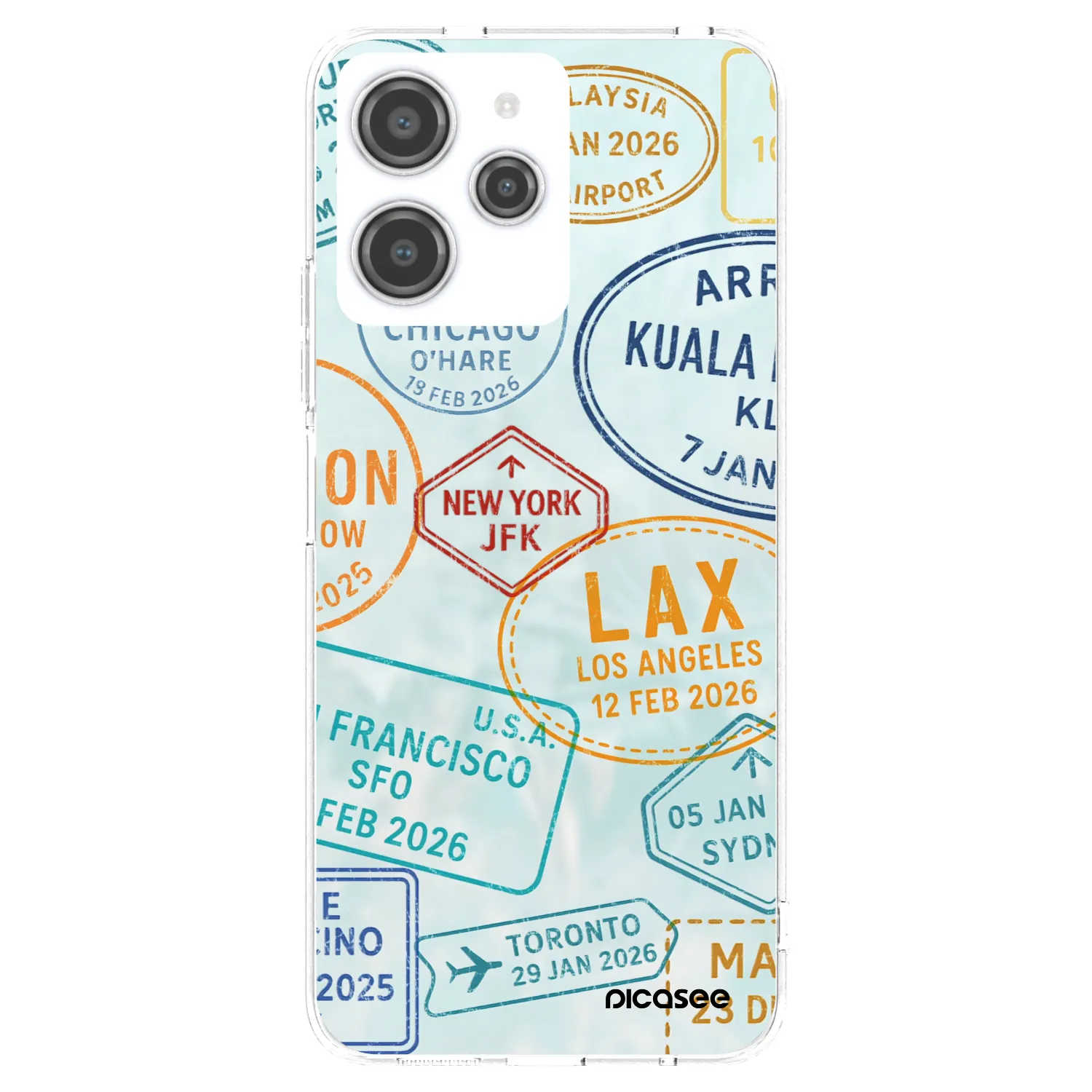 Picasee husă transparentă din silicon pentru Xiaomi Redmi 12 4G - PASSPORT EDITION