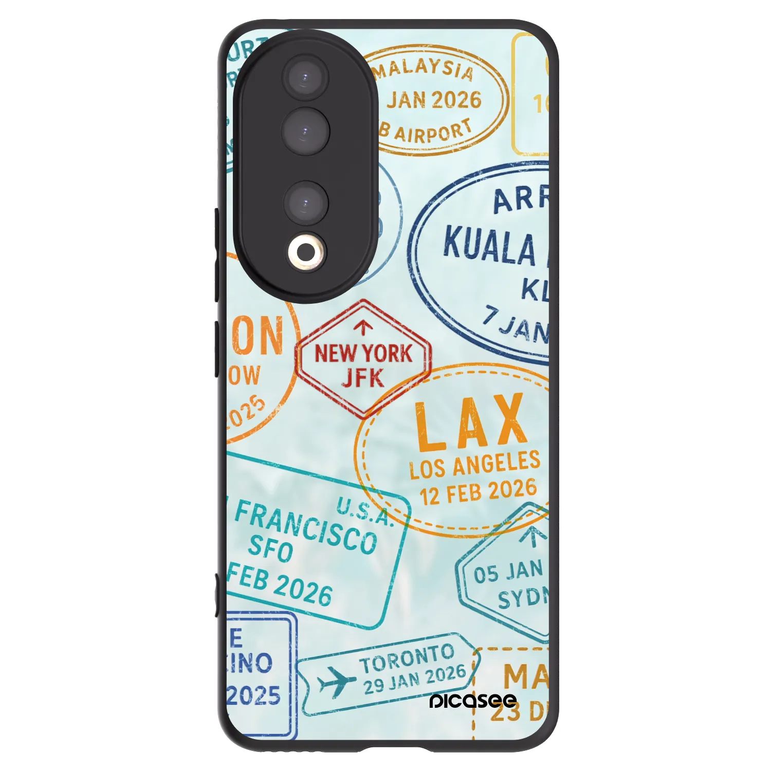Picasee husă neagră din silicon pentru Honor 90 5G - PASSPORT EDITION