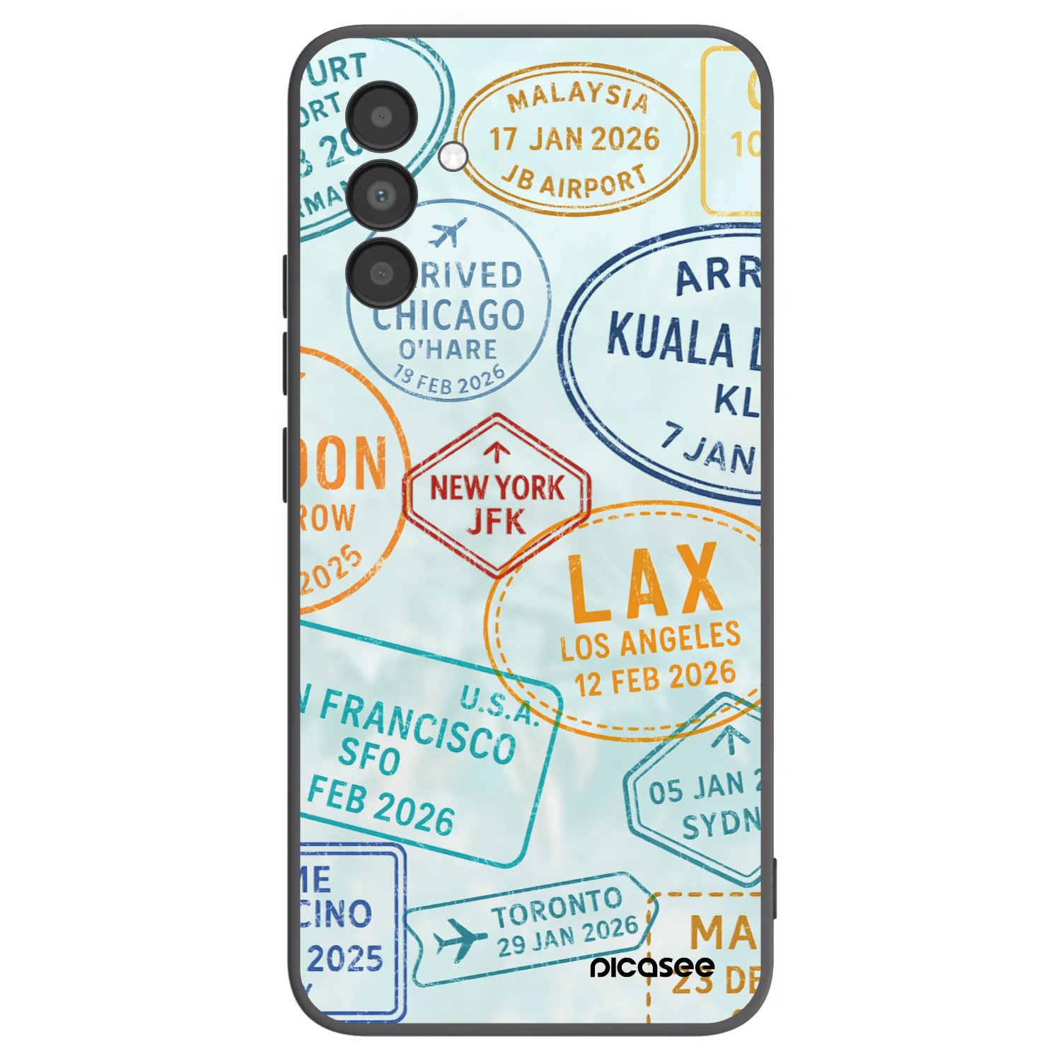 Picasee husă neagră din silicon pentru Samsung Galaxy A04s A047F - PASSPORT EDITION