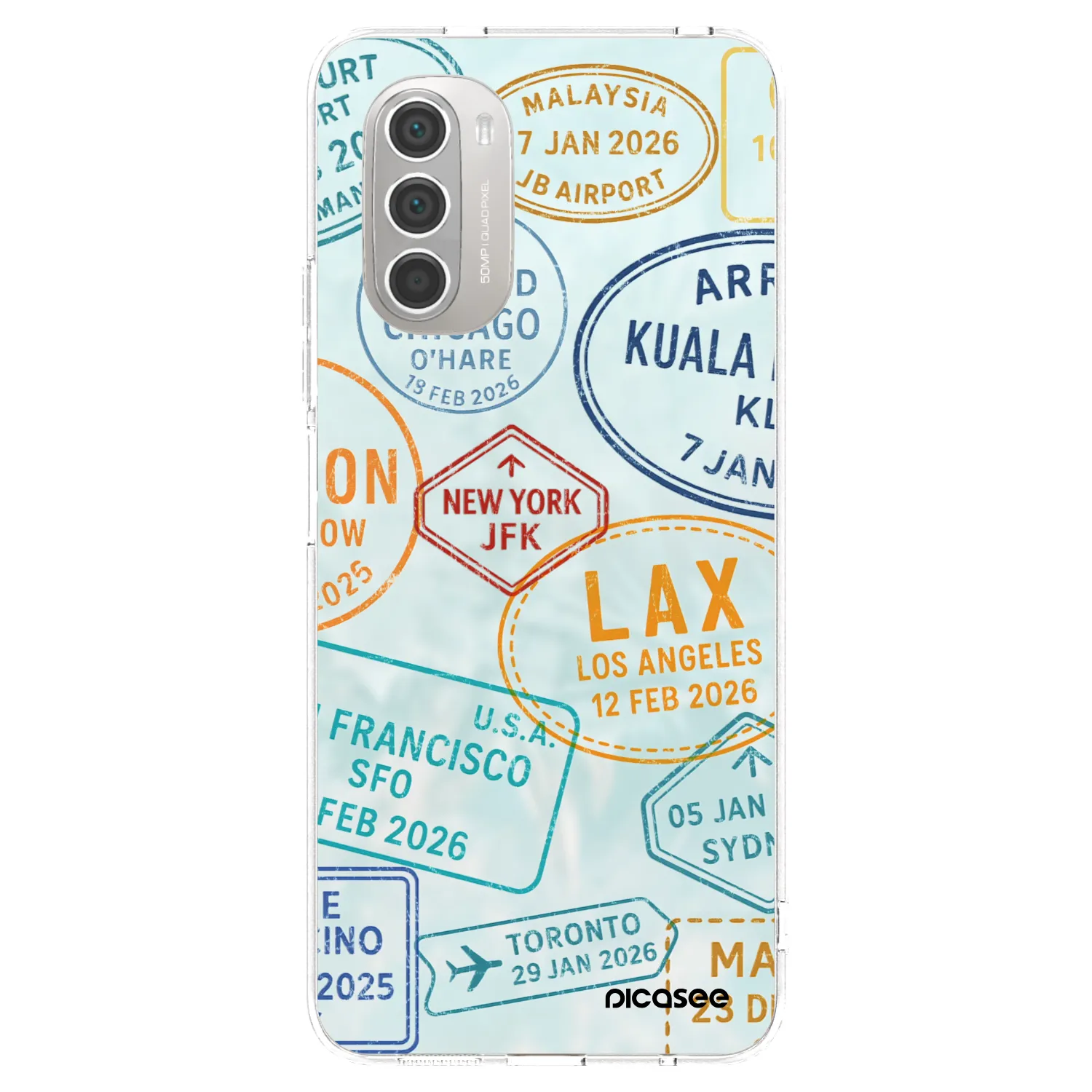 Picasee husă transparentă din silicon pentru Motorola Moto G51 - PASSPORT EDITION