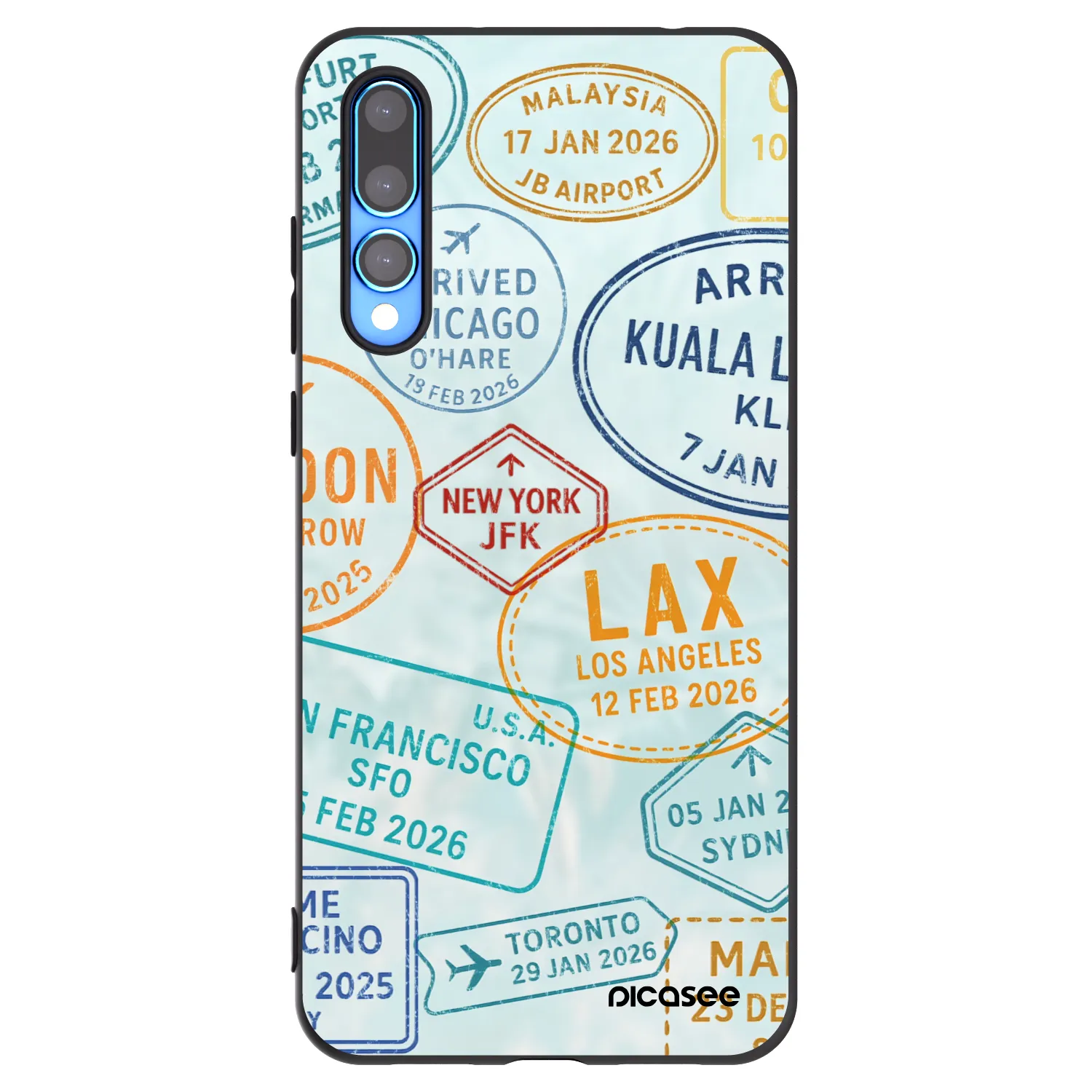 Picasee husă neagră din silicon pentru Huawei P20 Pro - PASSPORT EDITION