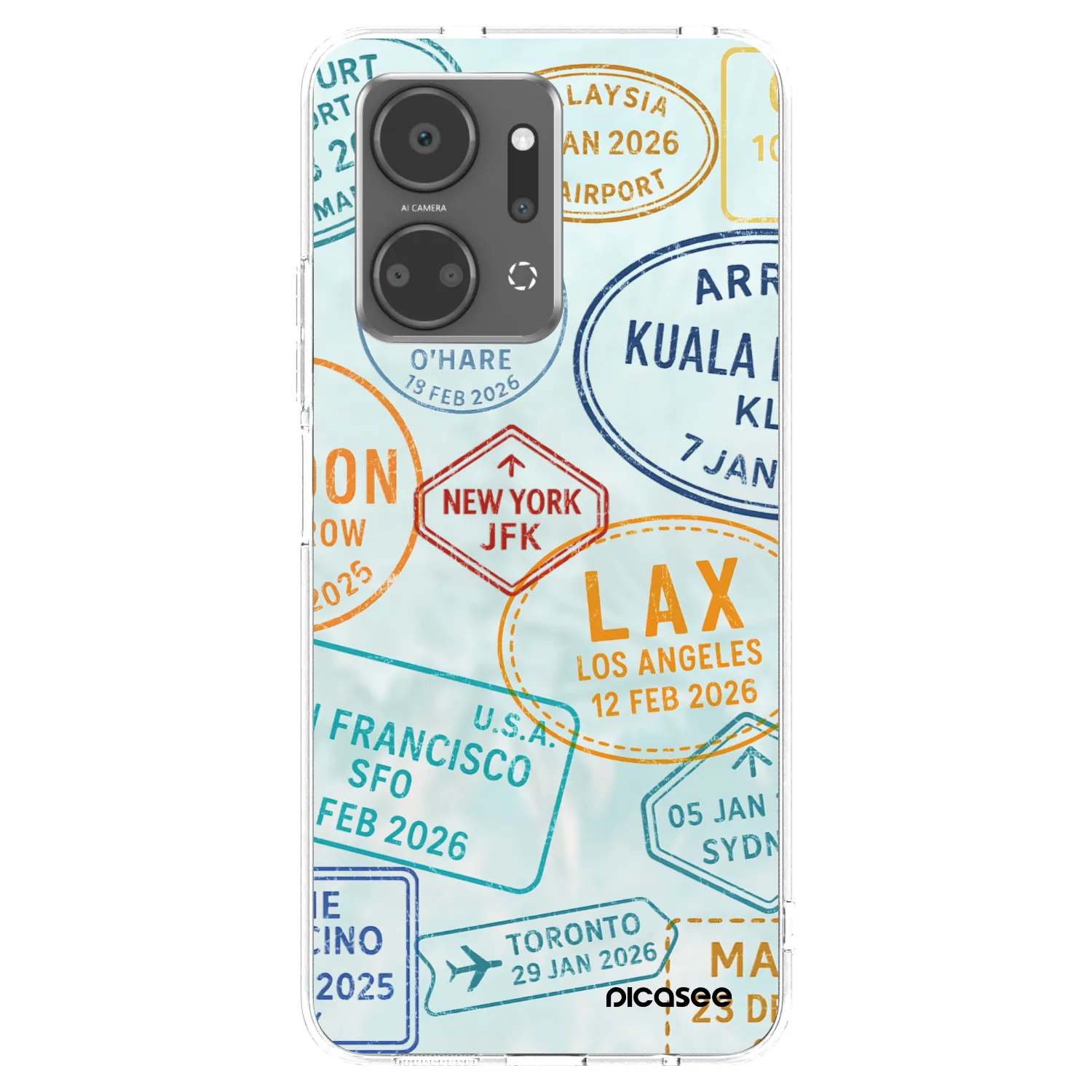 Picasee husă transparentă din silicon pentru Honor X7a - PASSPORT EDITION