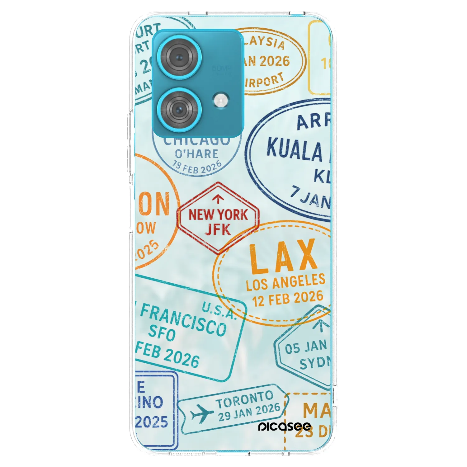 Picasee husă transparentă din silicon pentru Motorola Edge 40 Neo - PASSPORT EDITION
