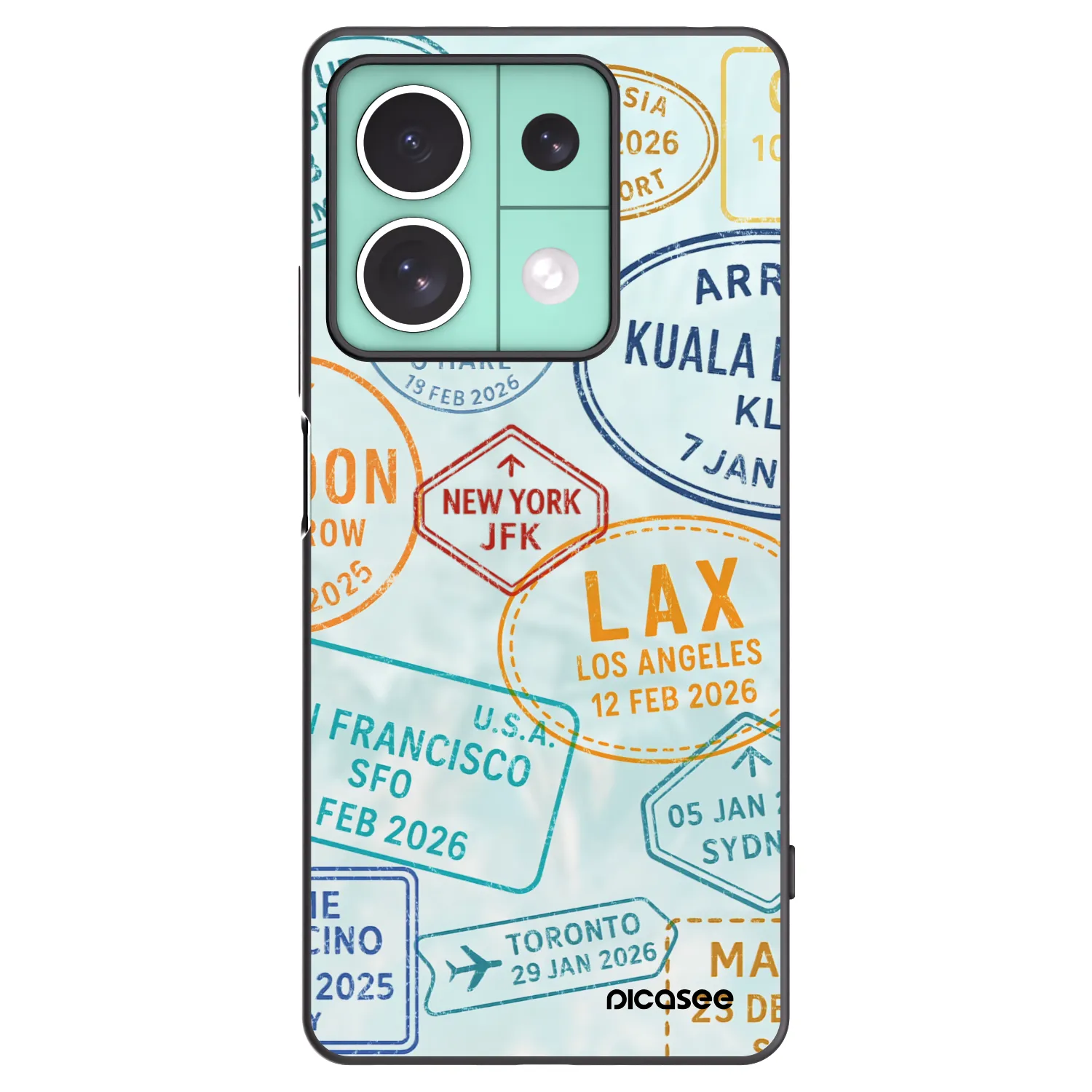 Picasee husă neagră din silicon pentru Xiaomi Redmi Note 13 5G - PASSPORT EDITION