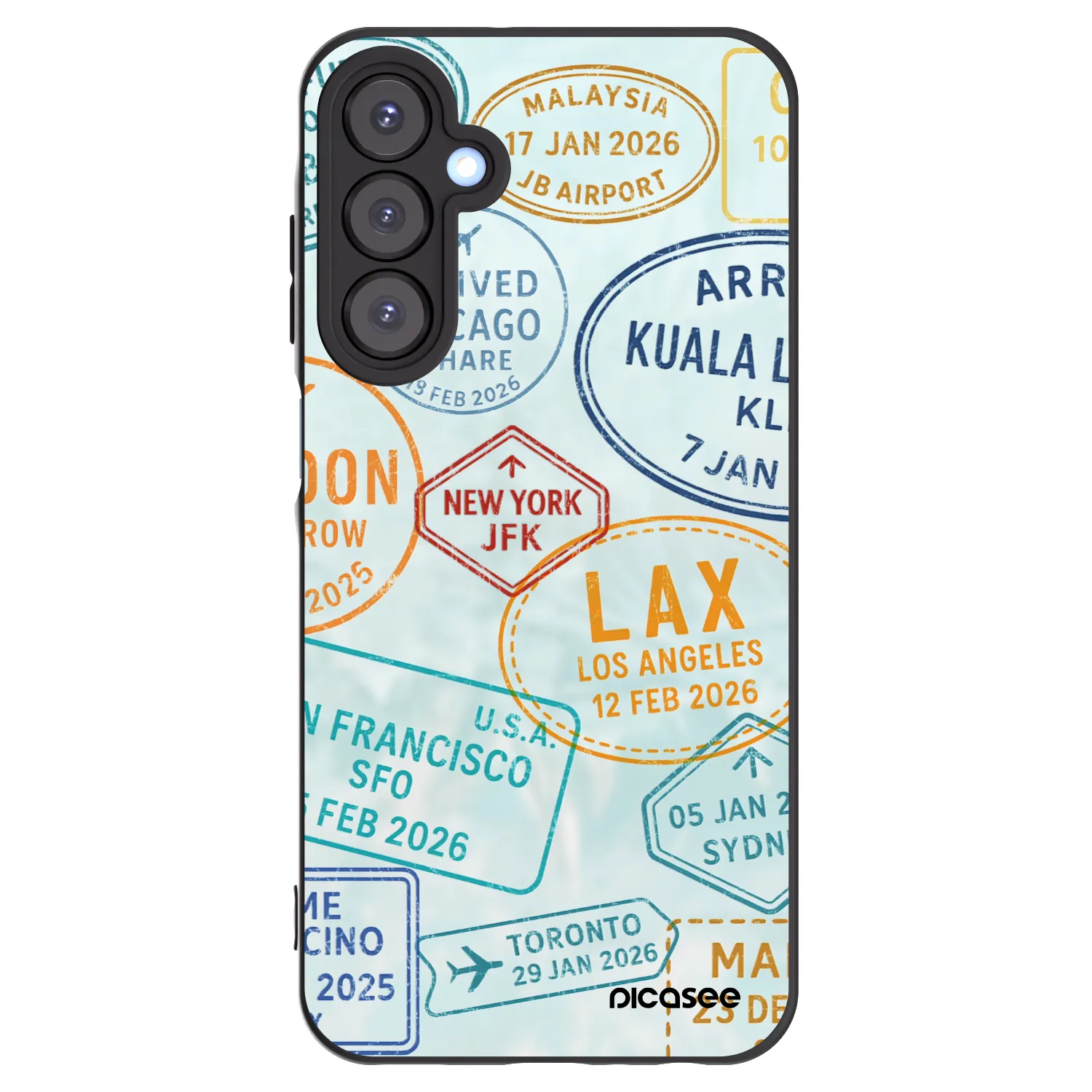 Picasee husă neagră din silicon pentru Samsung Galaxy A25 A256B 5G - PASSPORT EDITION