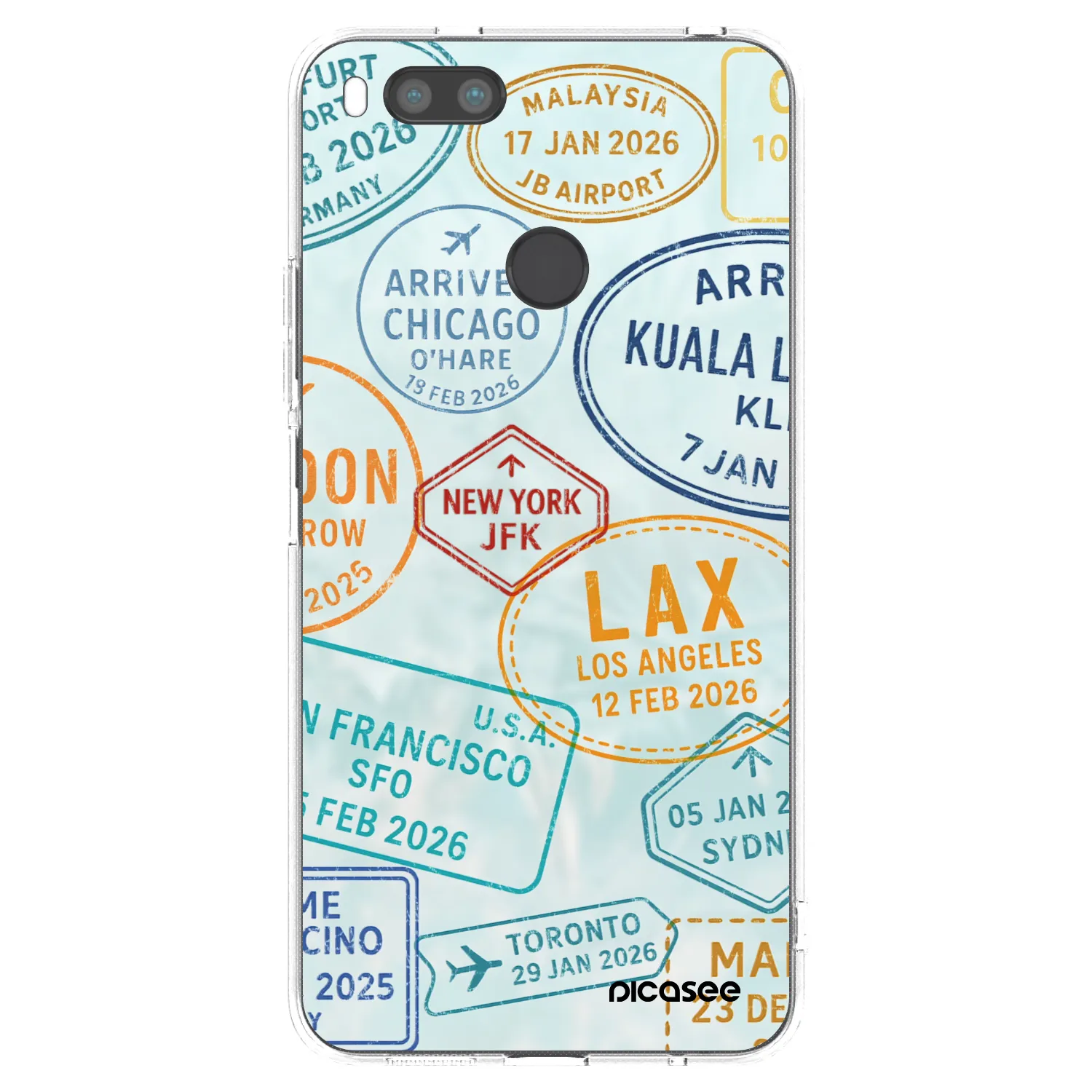 Picasee husă transparentă din silicon pentru Xiaomi Mi A1 Global - PASSPORT EDITION