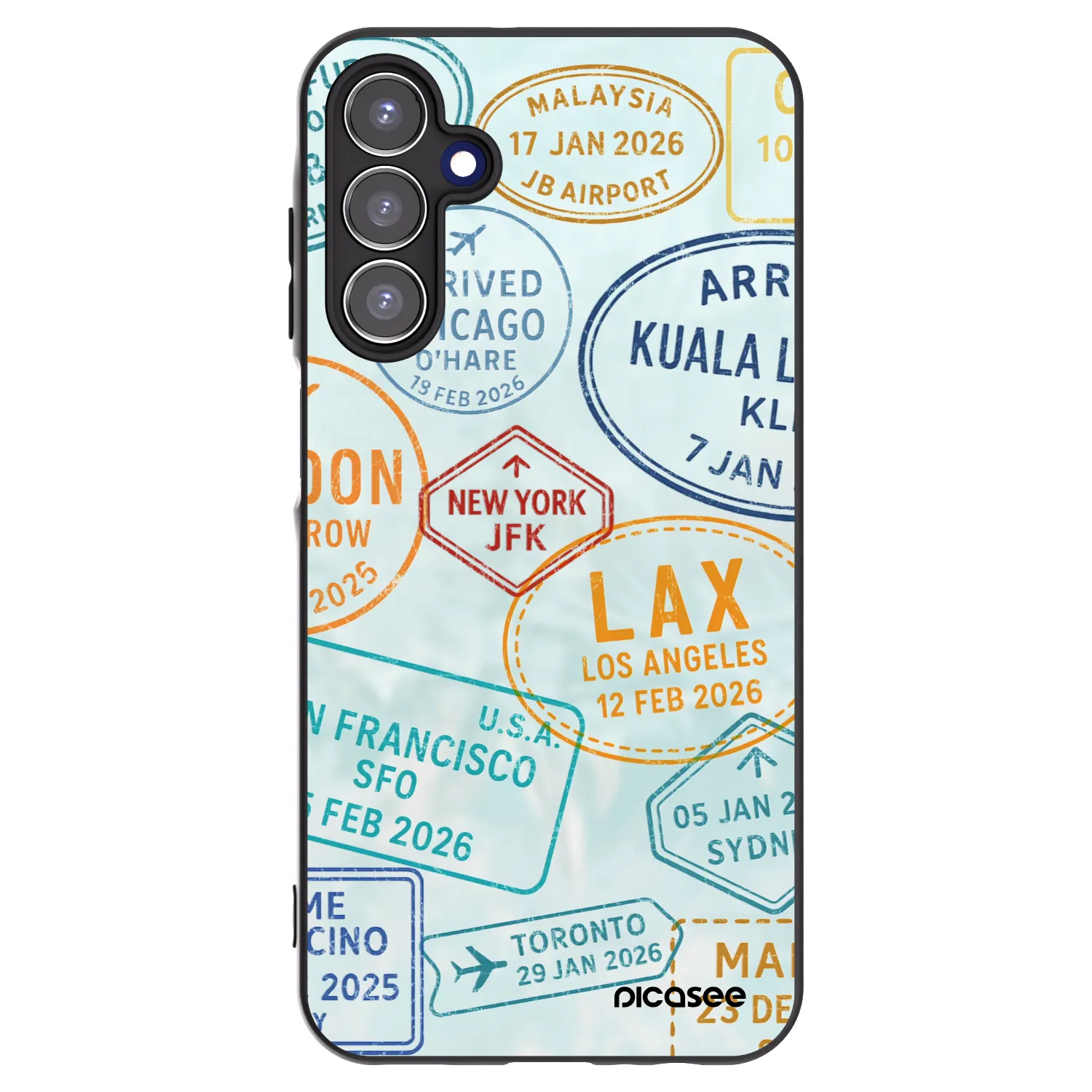 Picasee husă neagră din silicon pentru Samsung Galaxy A15 A156B 5G - PASSPORT EDITION