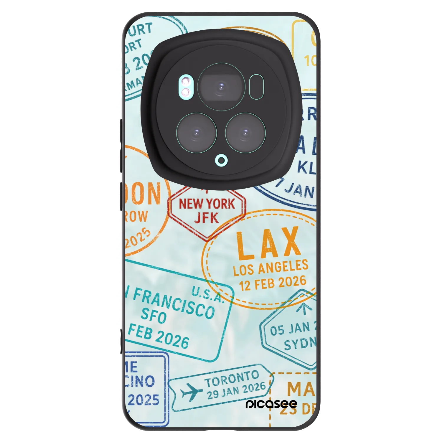 Picasee husă neagră din silicon pentru Honor Magic6 Pro - PASSPORT EDITION