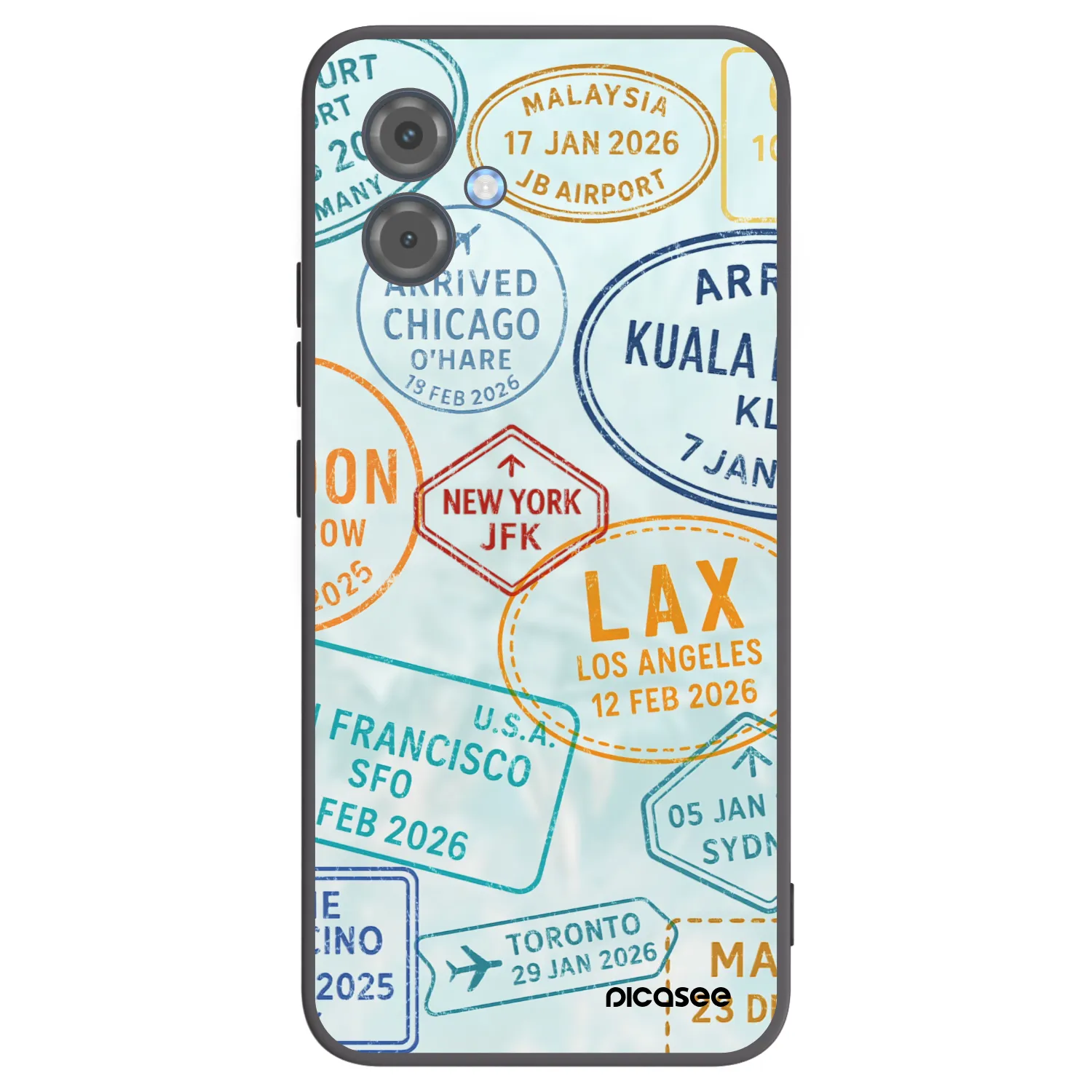 Picasee husă neagră din silicon pentru Motorola Moto G14 - PASSPORT EDITION