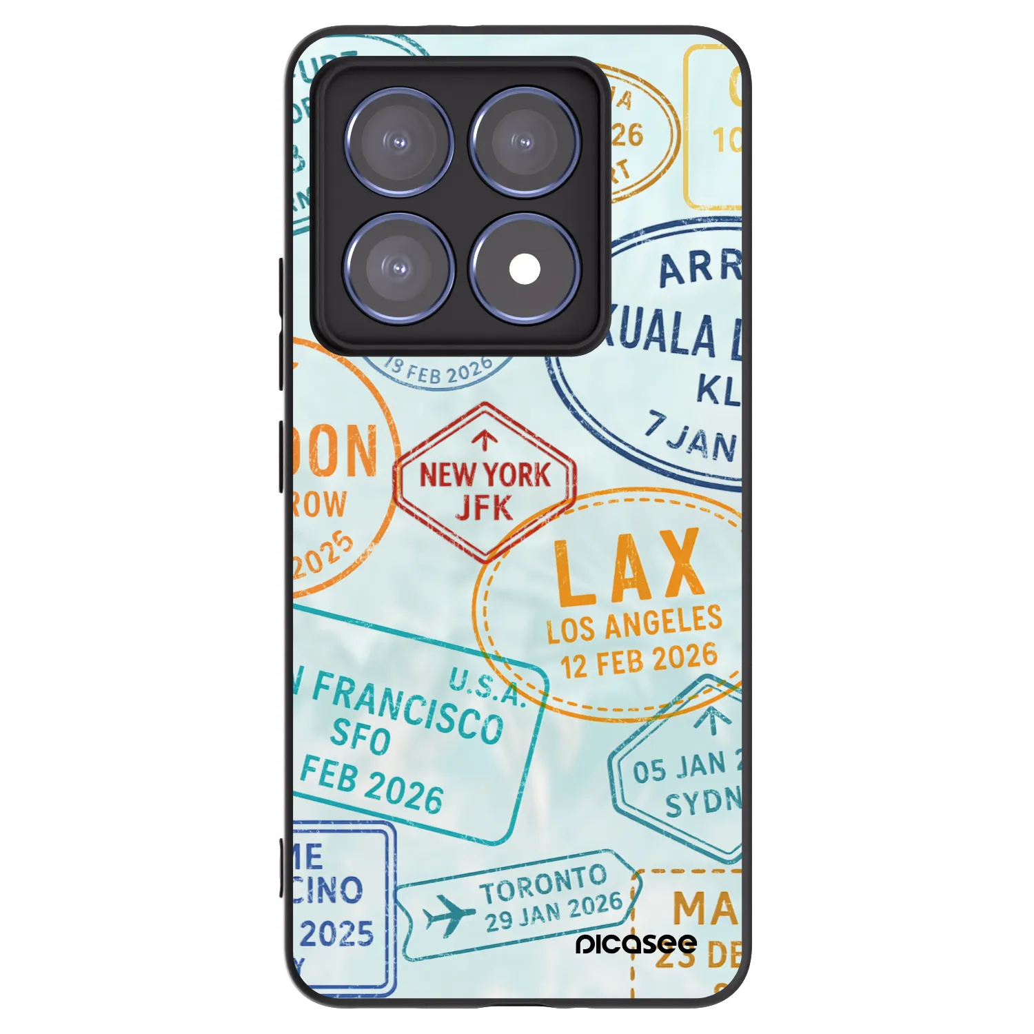 Picasee husă neagră din silicon pentru Xiaomi 14T Pro - PASSPORT EDITION