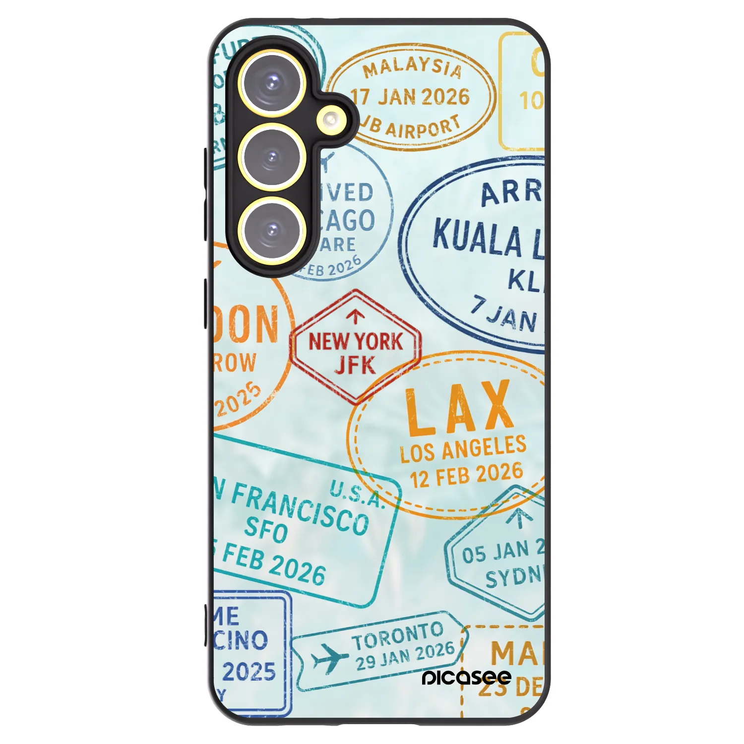 Picasee husă neagră din silicon pentru Samsung Galaxy S24 FE S721B - PASSPORT EDITION