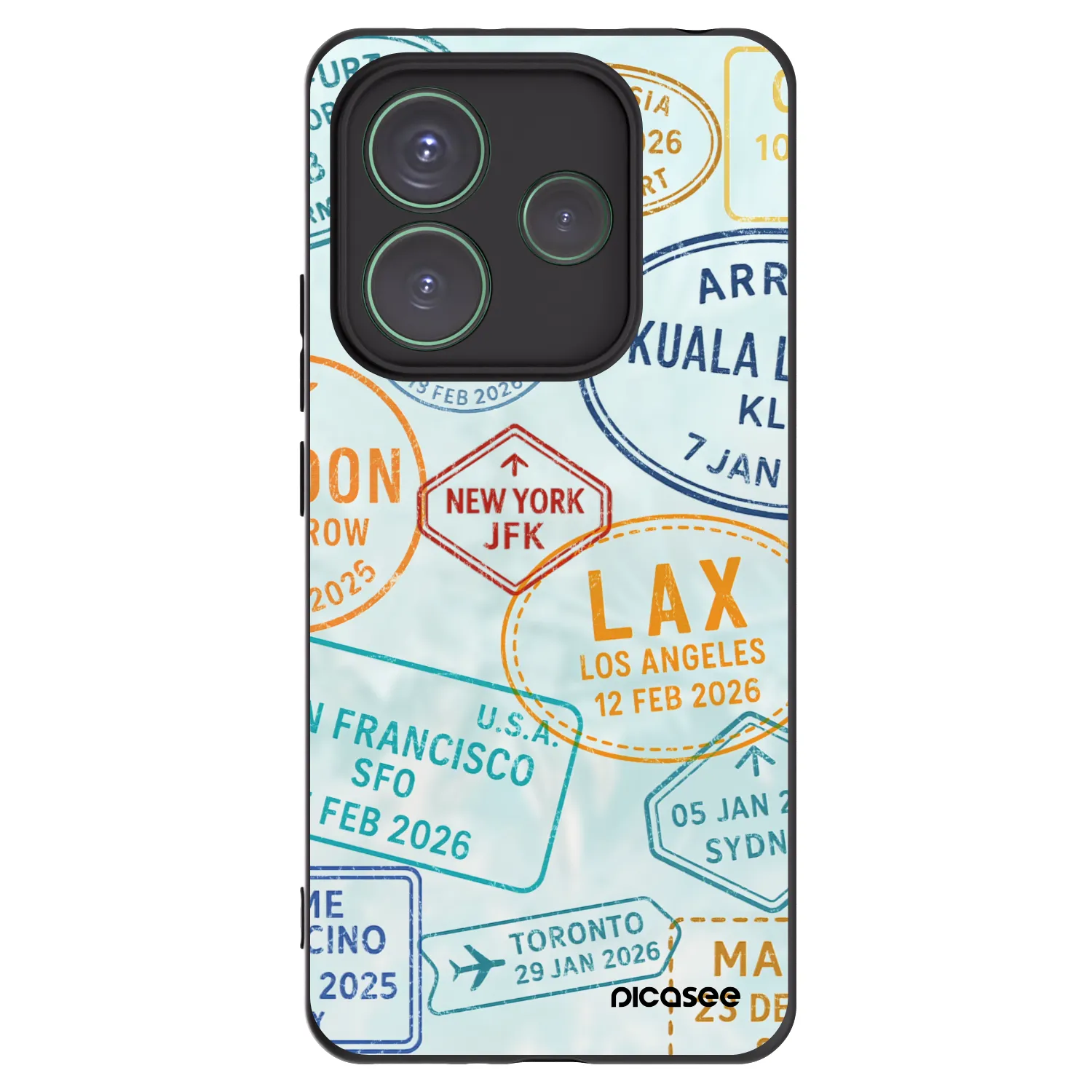 Picasee husă neagră din silicon pentru Xiaomi Redmi Note 14 5G - PASSPORT EDITION