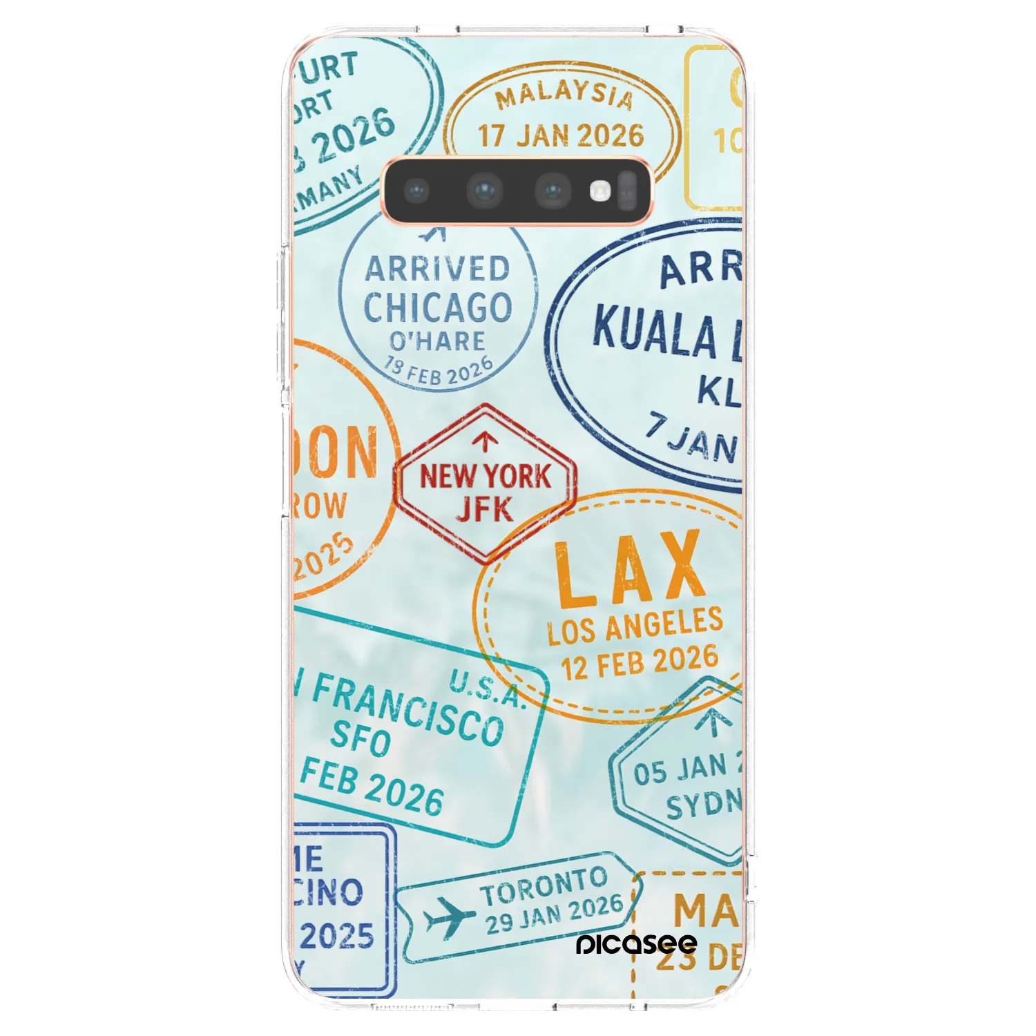 Picasee husă transparentă din silicon pentru Samsung Galaxy S10 Plus G975 - PASSPORT EDITION