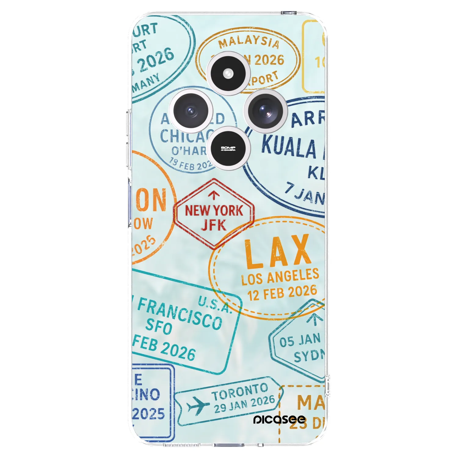 Picasee husă transparentă din silicon pentru Xiaomi Redmi 14C - PASSPORT EDITION