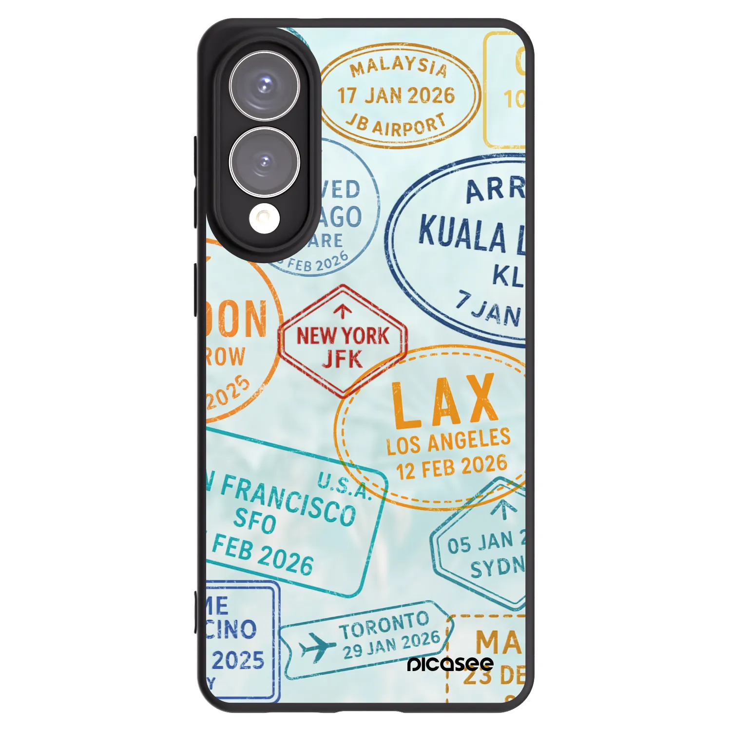 Picasee husă neagră din silicon pentru Samsung Galaxy S25 Edge 5G - PASSPORT EDITION