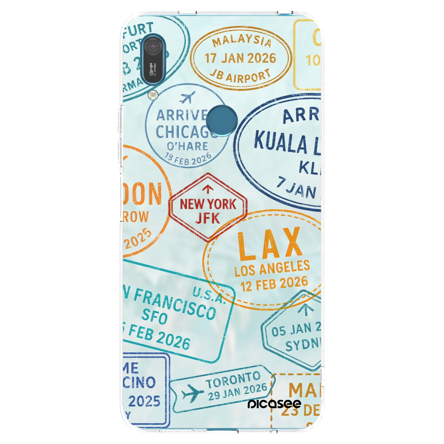 Picasee husă transparentă din silicon pentru Huawei Y7 2019 - PASSPORT EDITION