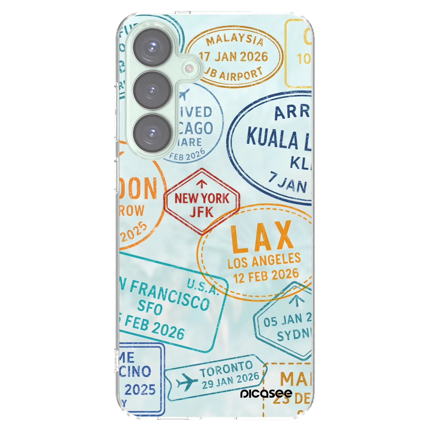 Picasee husă transparentă din silicon pentru Samsung Galaxy S25+ 5G - PASSPORT EDITION