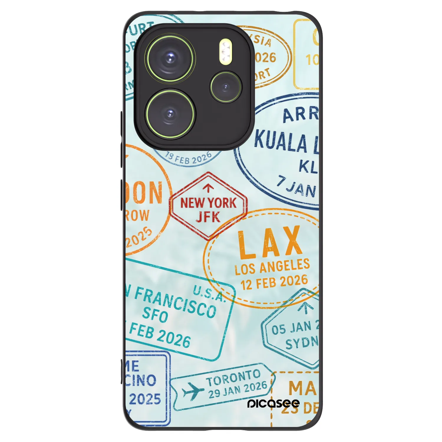 Picasee husă neagră din silicon pentru Xiaomi Redmi Note 14 4G - PASSPORT EDITION