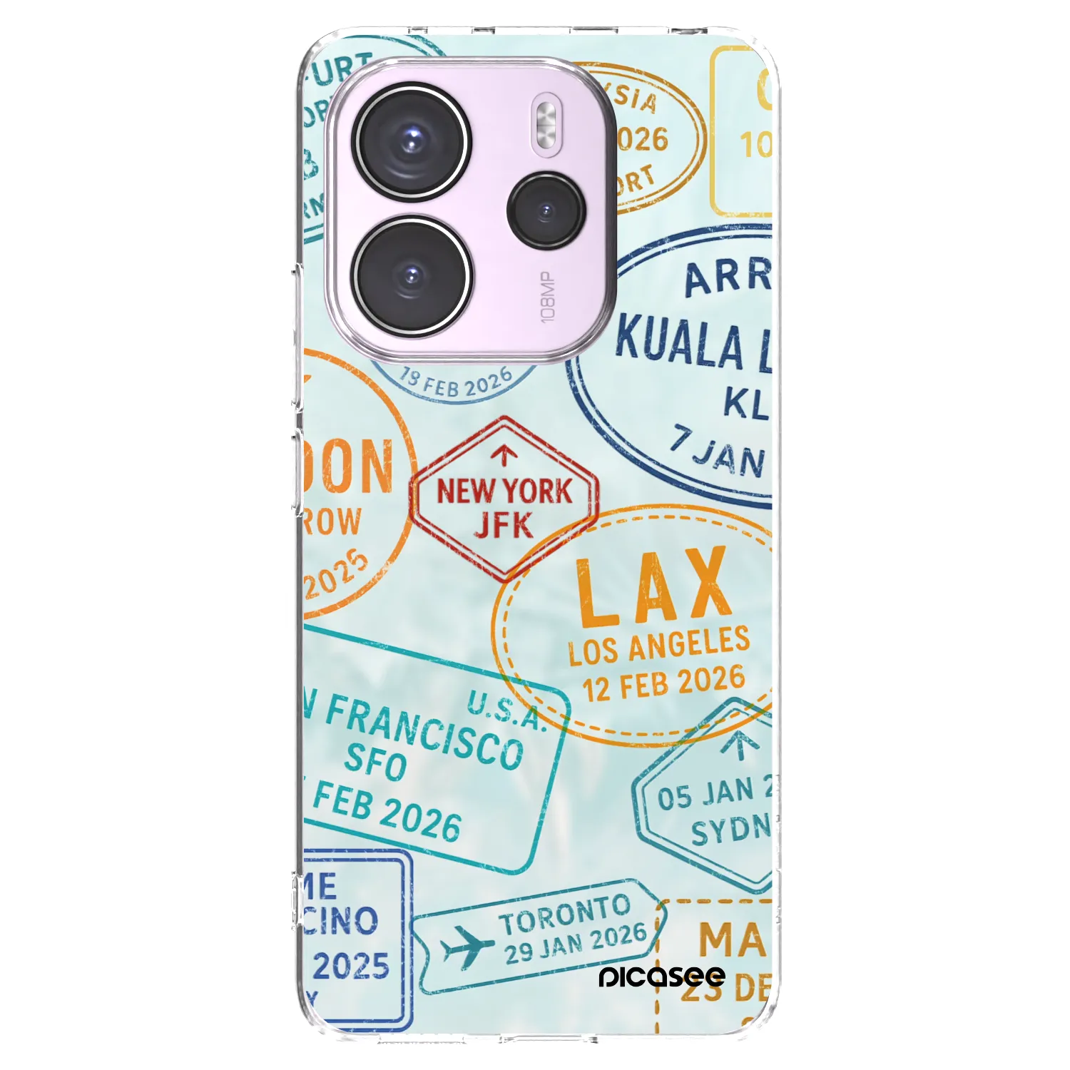 Picasee husă transparentă din silicon pentru Xiaomi Redmi Note 14 4G - PASSPORT EDITION