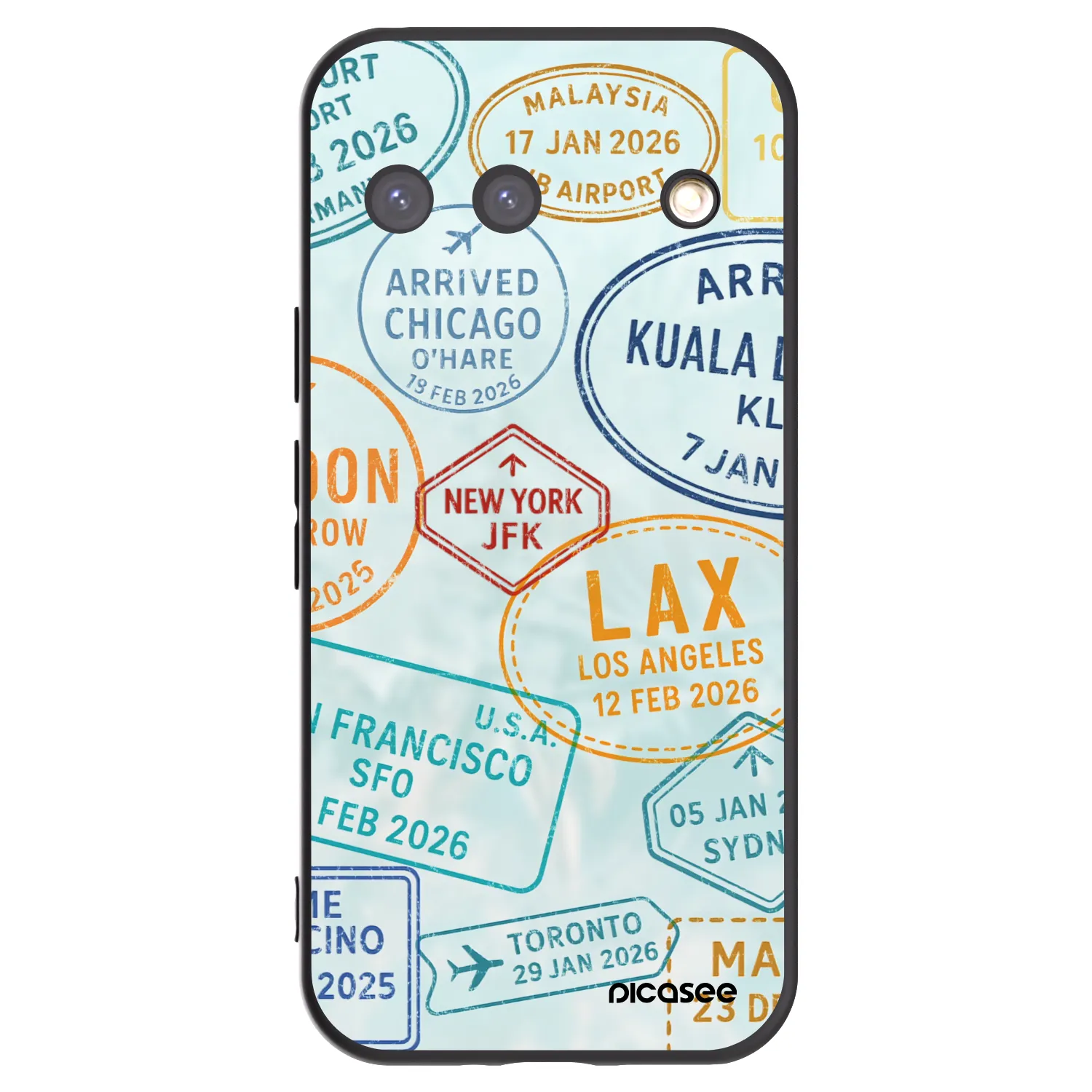 Picasee husă neagră din silicon pentru Google Pixel 9 - PASSPORT EDITION