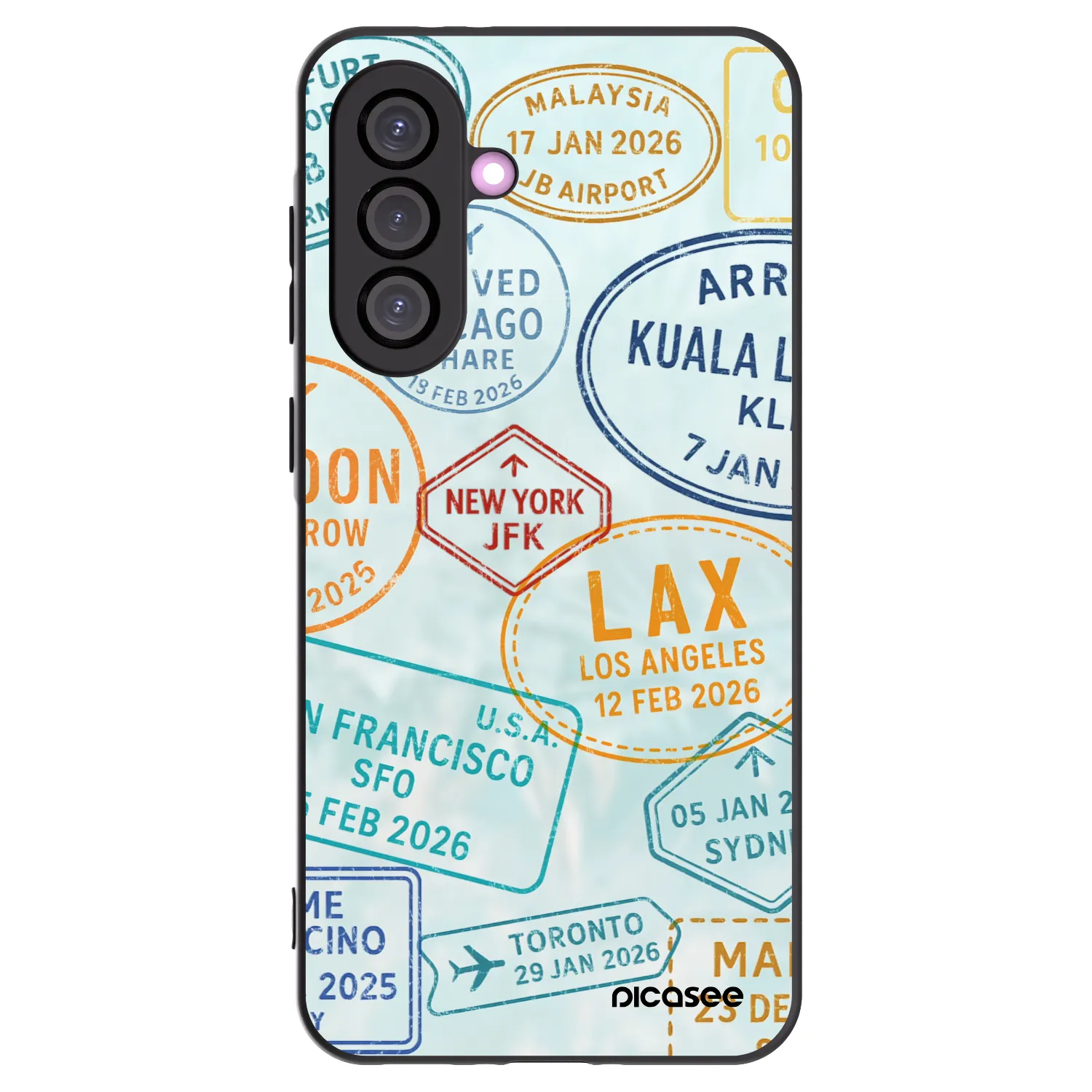 Picasee husă neagră din silicon pentru Samsung Galaxy A36 5G - PASSPORT EDITION