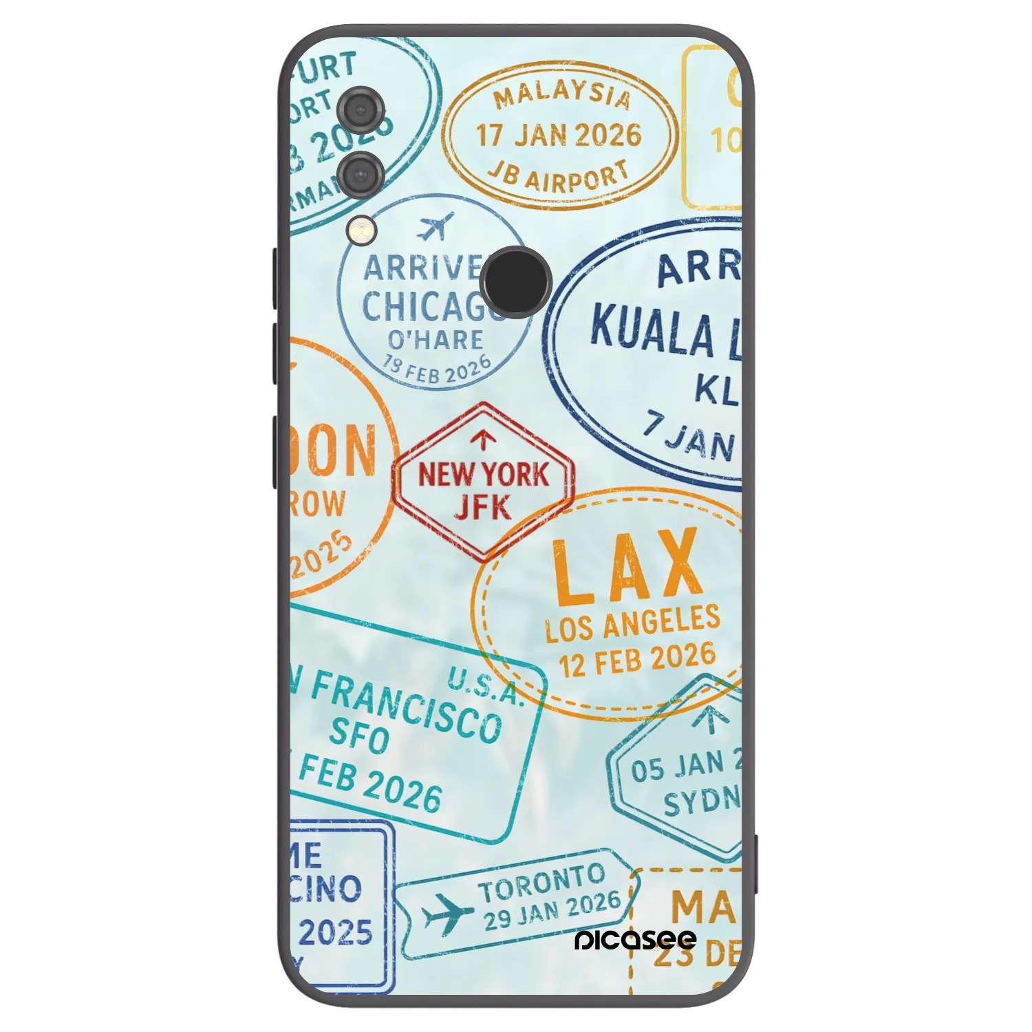 Picasee husă neagră din silicon pentru Xiaomi Redmi Note 7 - PASSPORT EDITION