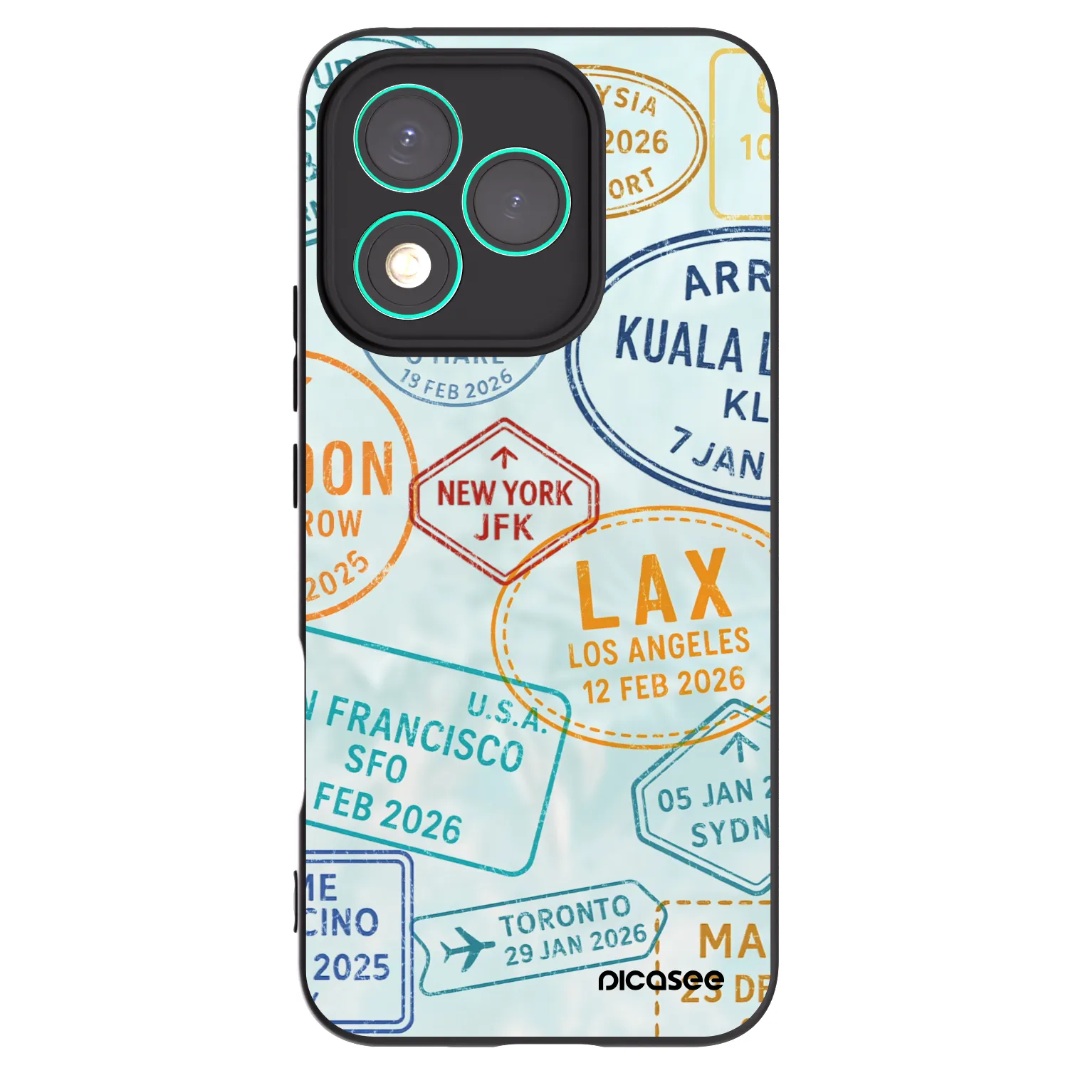 Picasee husă neagră din silicon pentru Honor 400 Lite 5G - PASSPORT EDITION