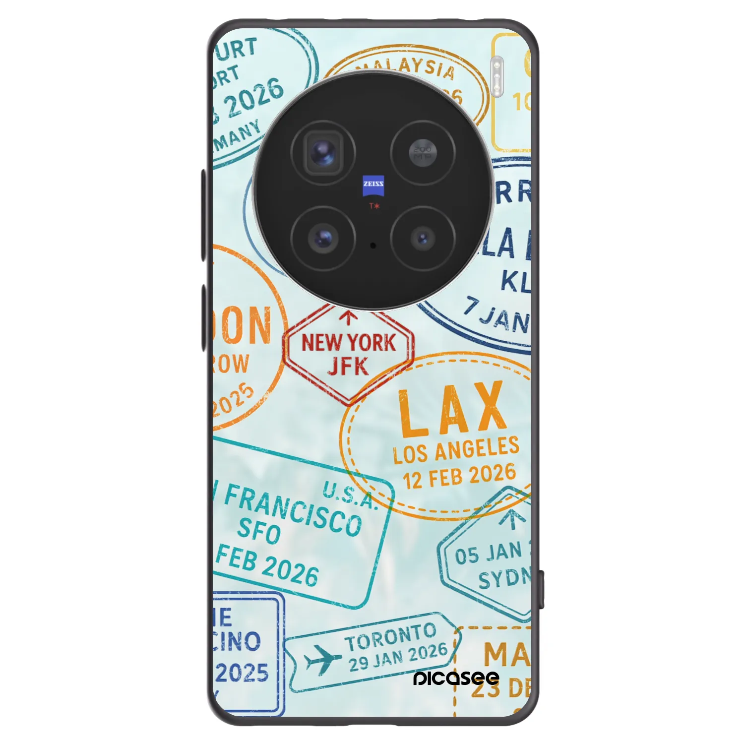 Picasee husă neagră din silicon pentru Vivo X200 Pro - PASSPORT EDITION
